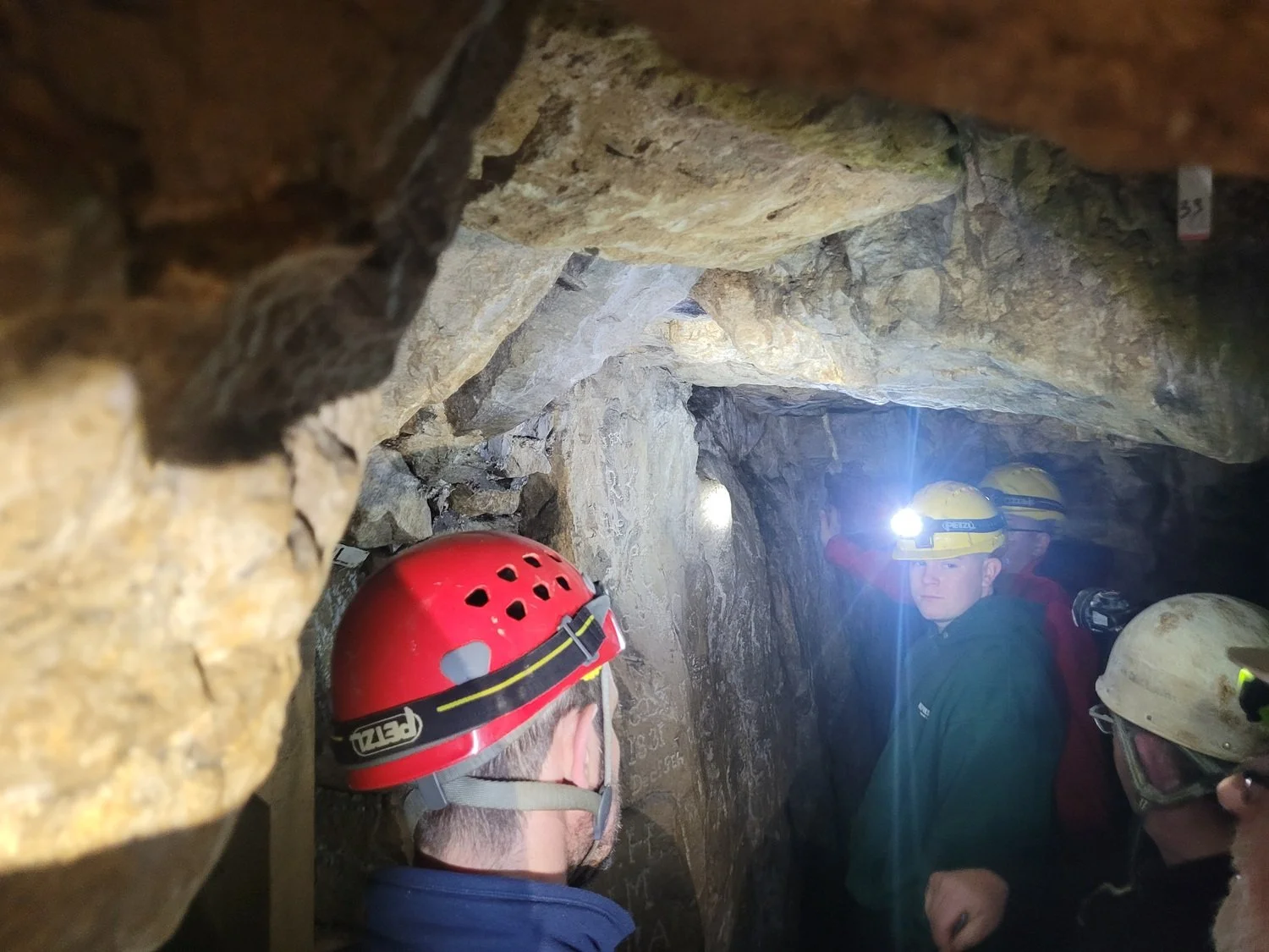 Exploring the mine passages