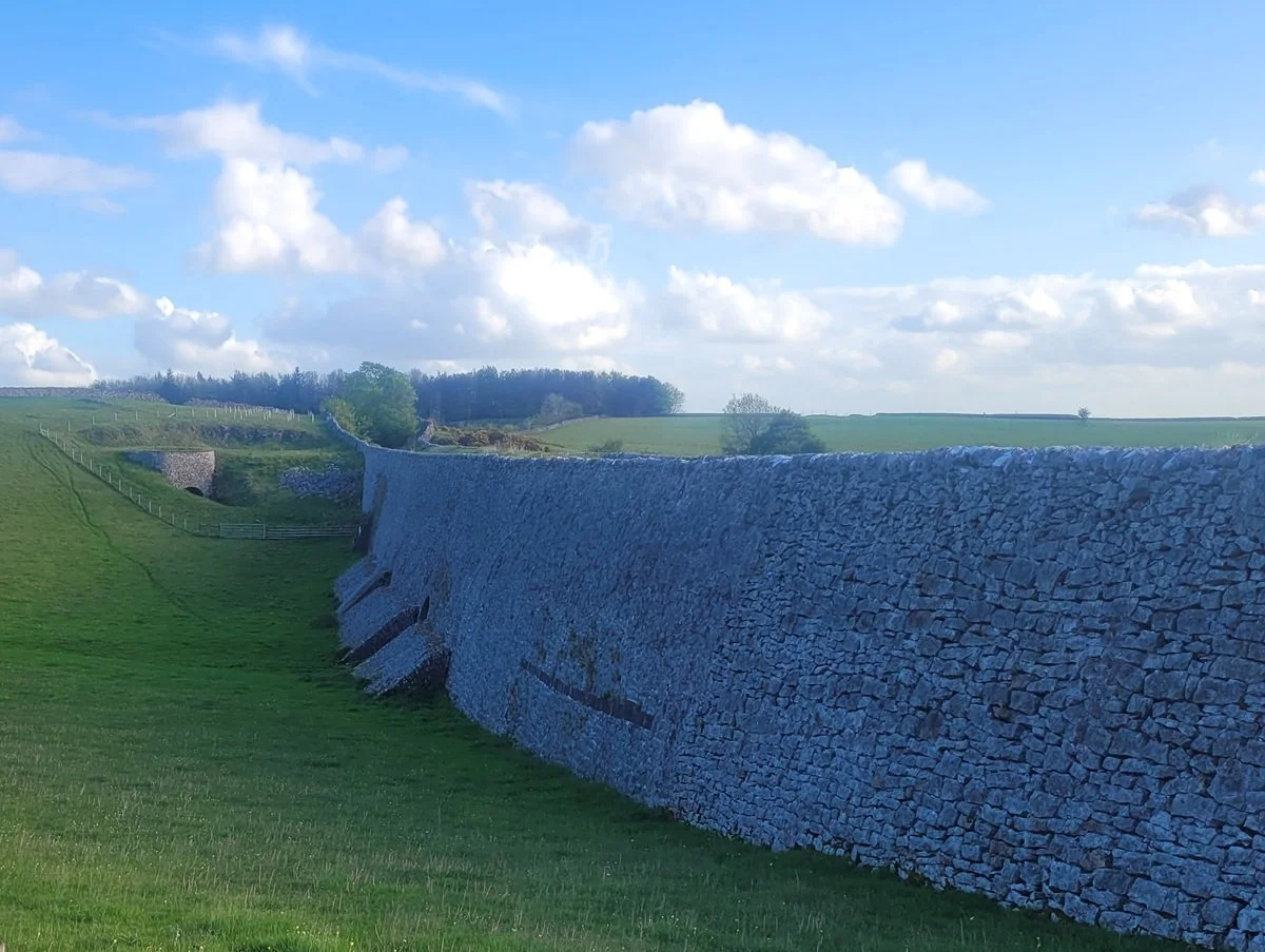 More impressive stonework and a lime kiln.