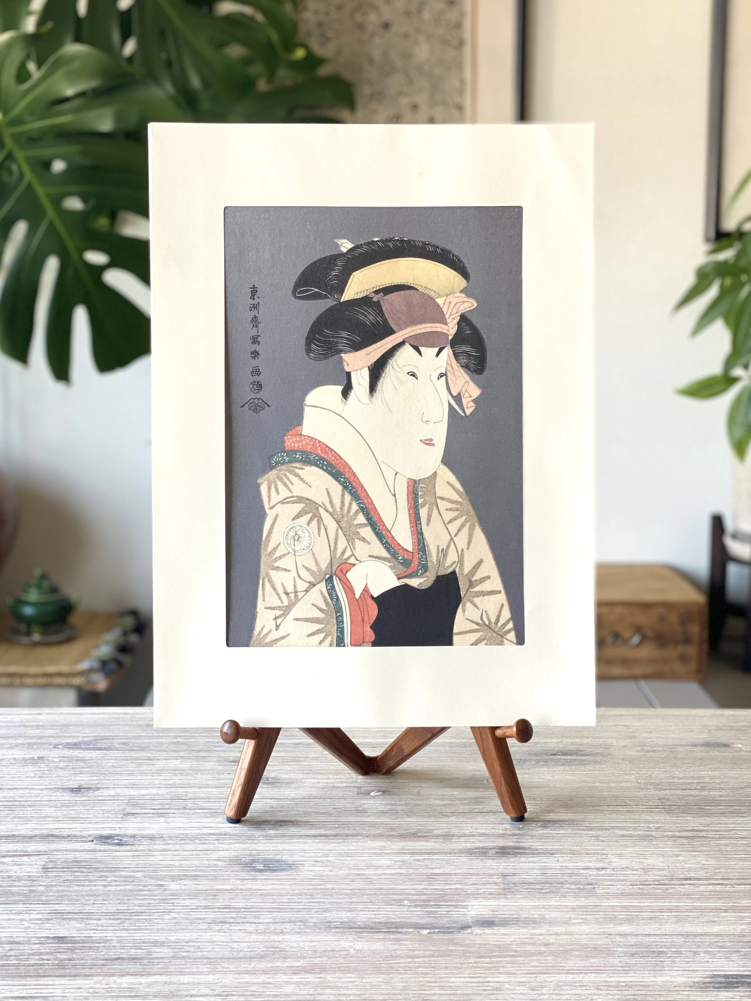 Sharaku Woodblock Print (Showa Period Reprint)