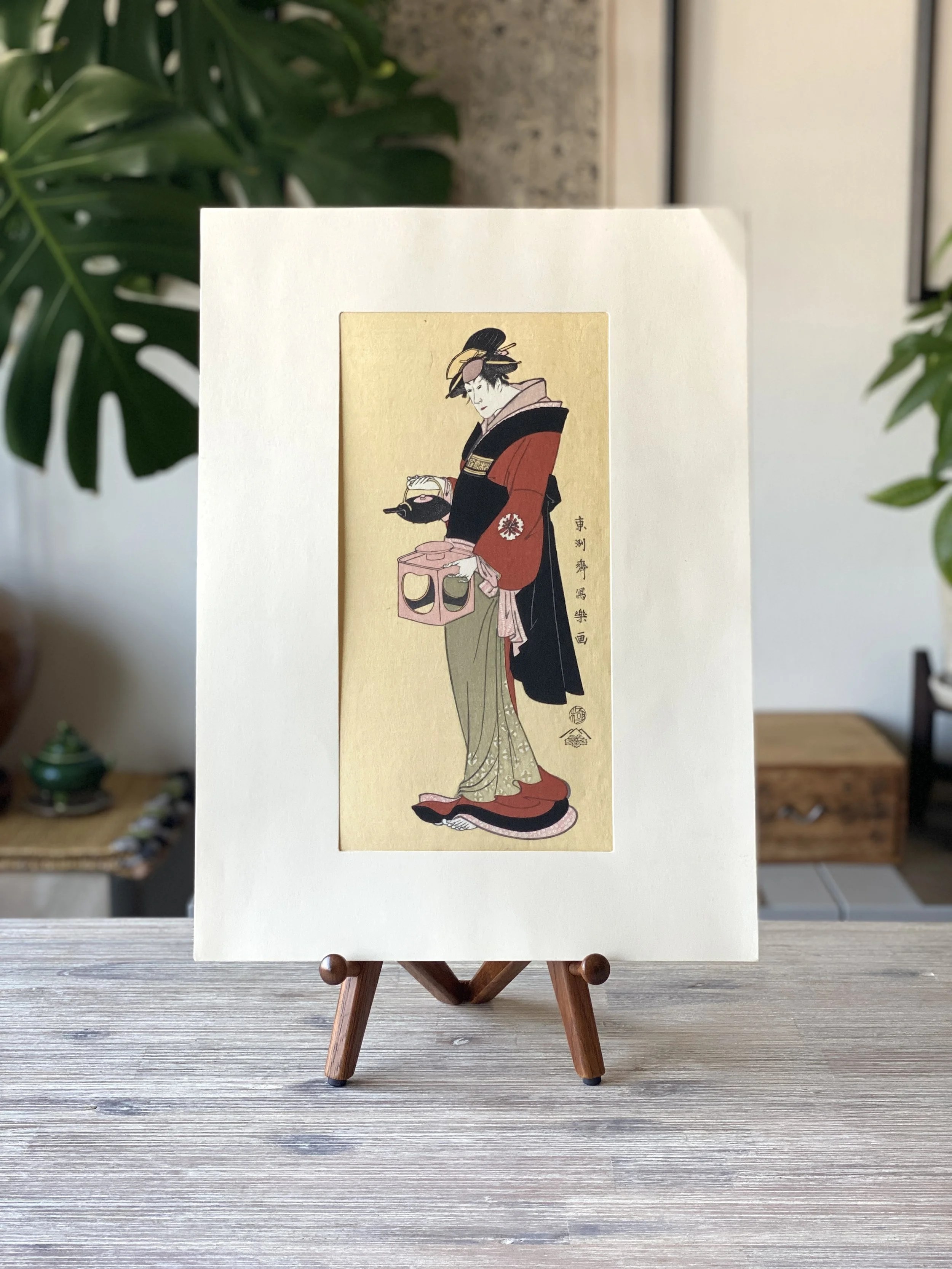Sharaku Woodblock Print (Showa Period Reprint)