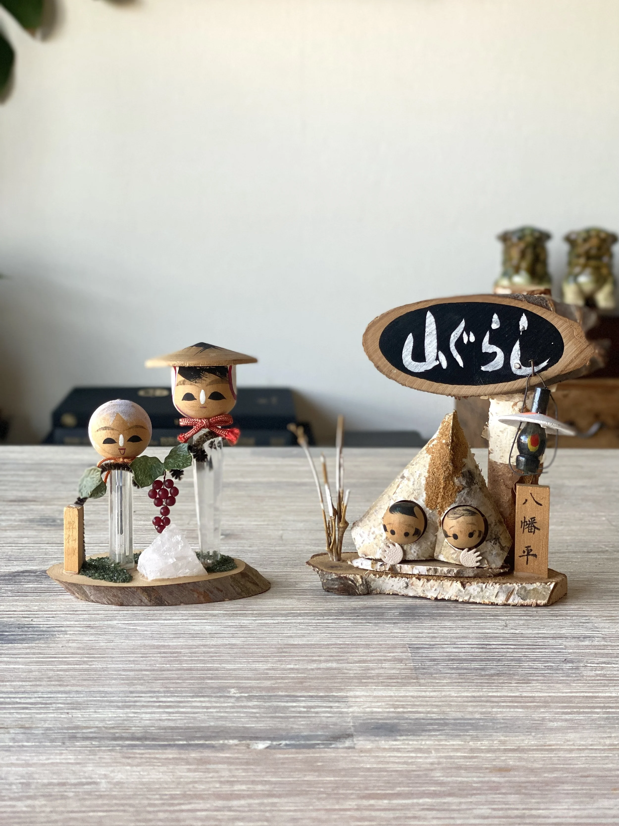 Scenic Kokeshi Diorama (Set of 2)