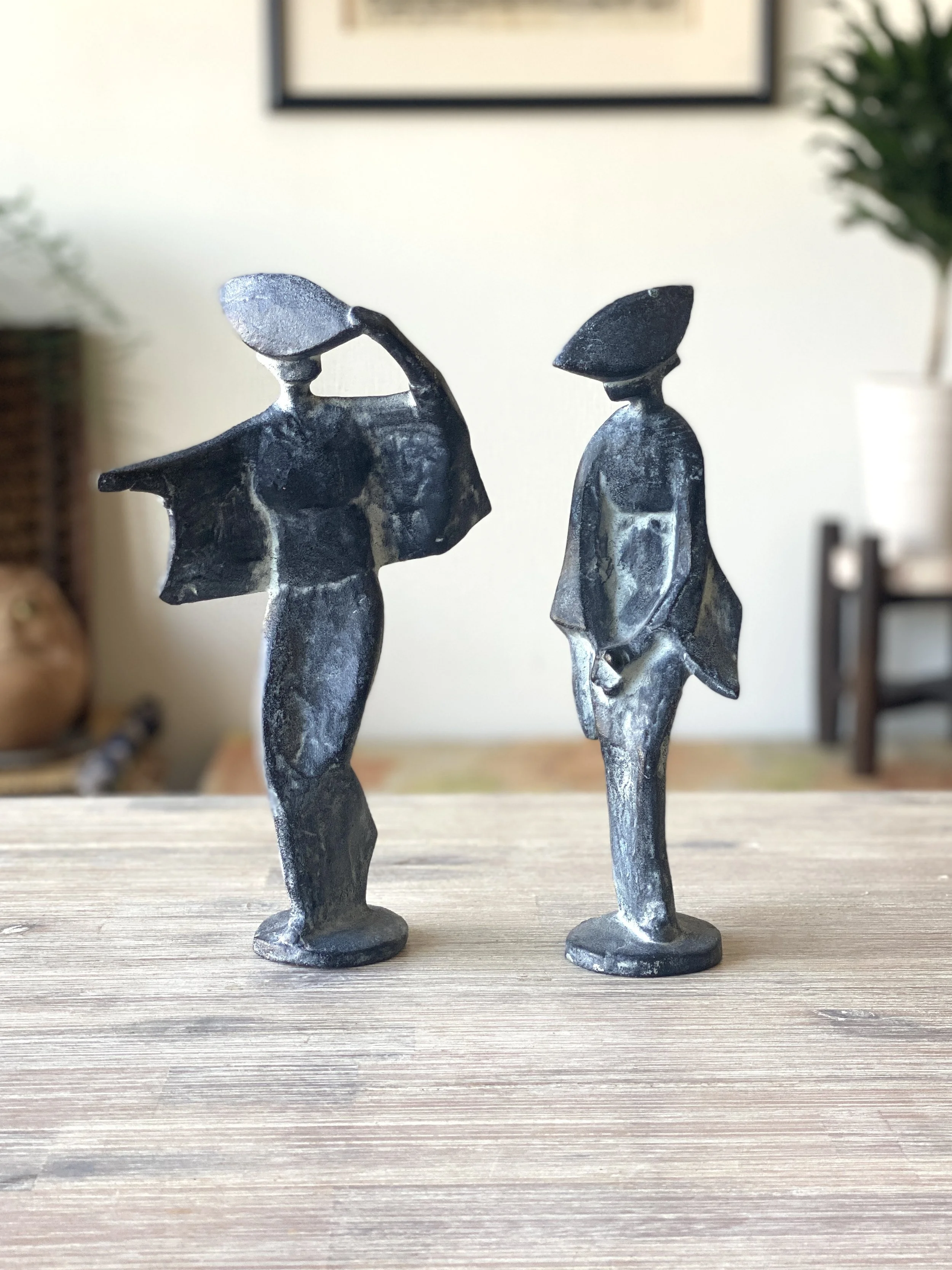 Cast Iron Dancer Figurines