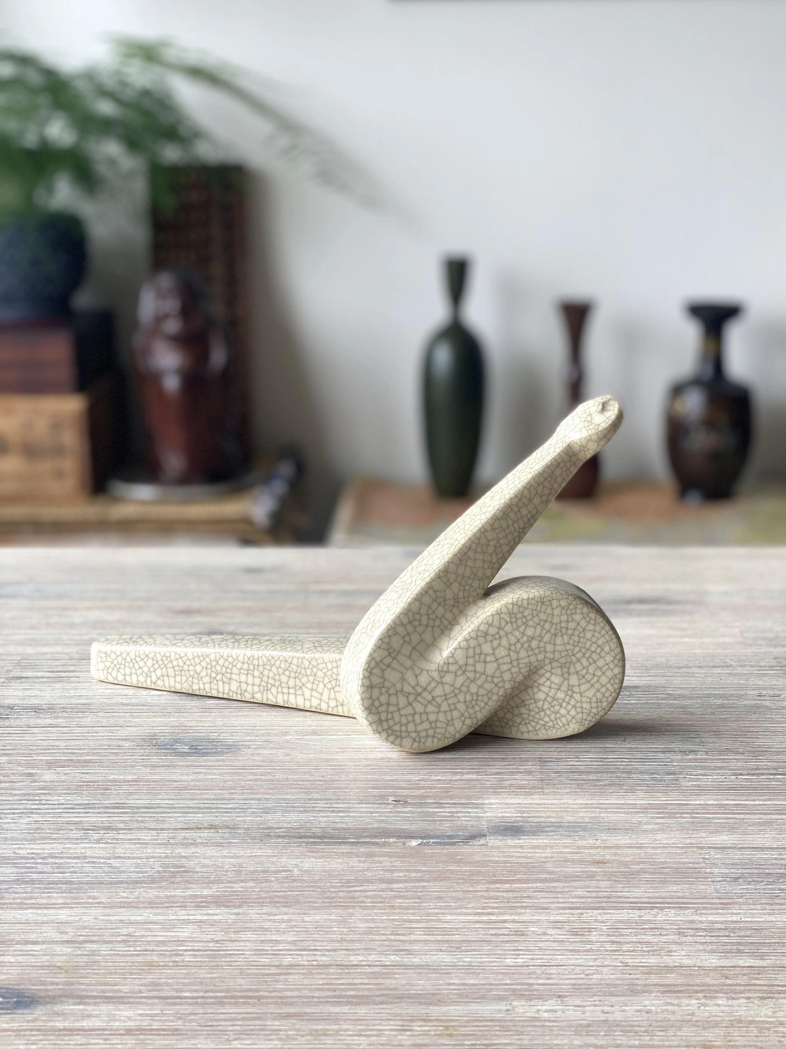 Ceramic Snake Figurine