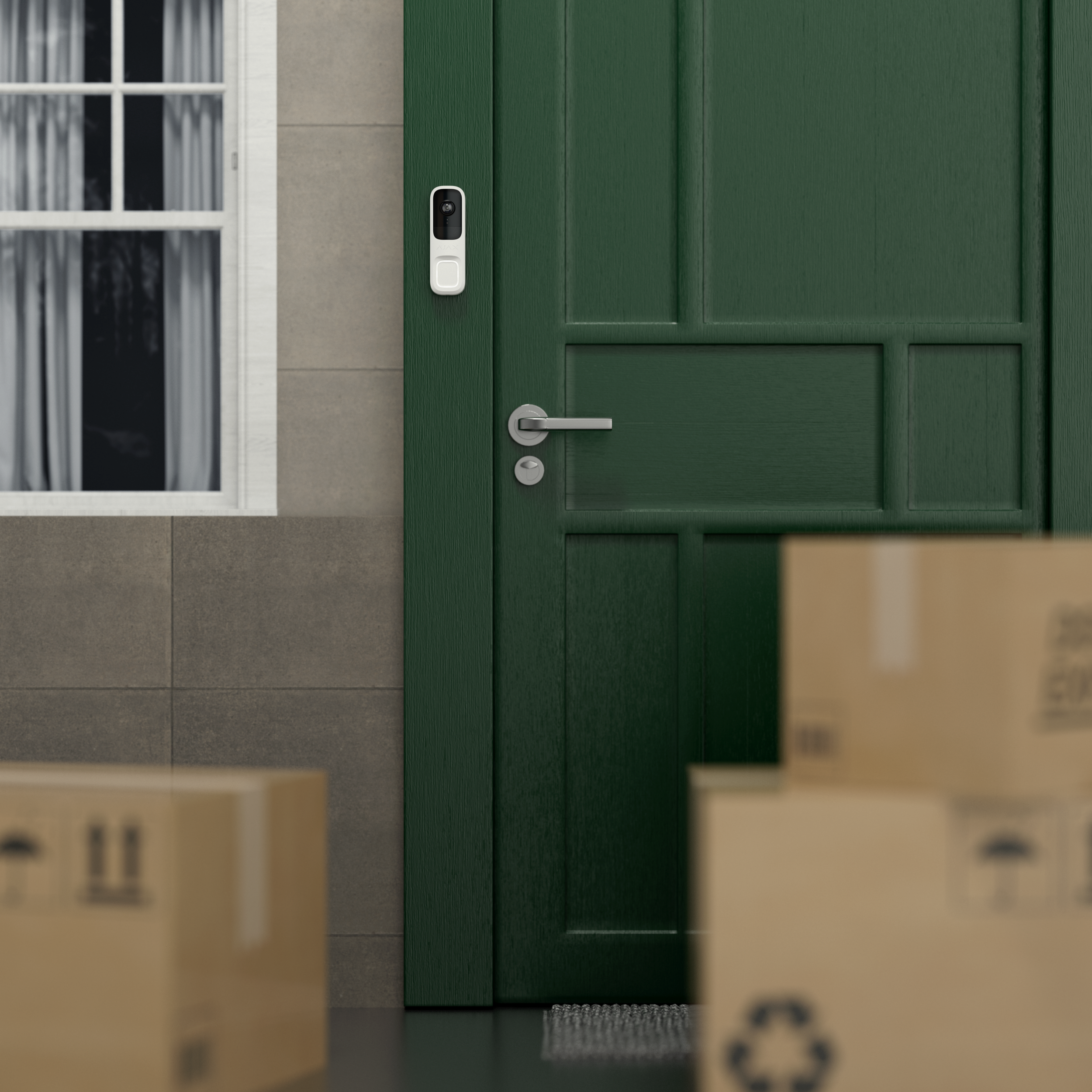 AJAX Doorbell Camera part of a Complete Fire and Security System in Southampton, Hampshire.