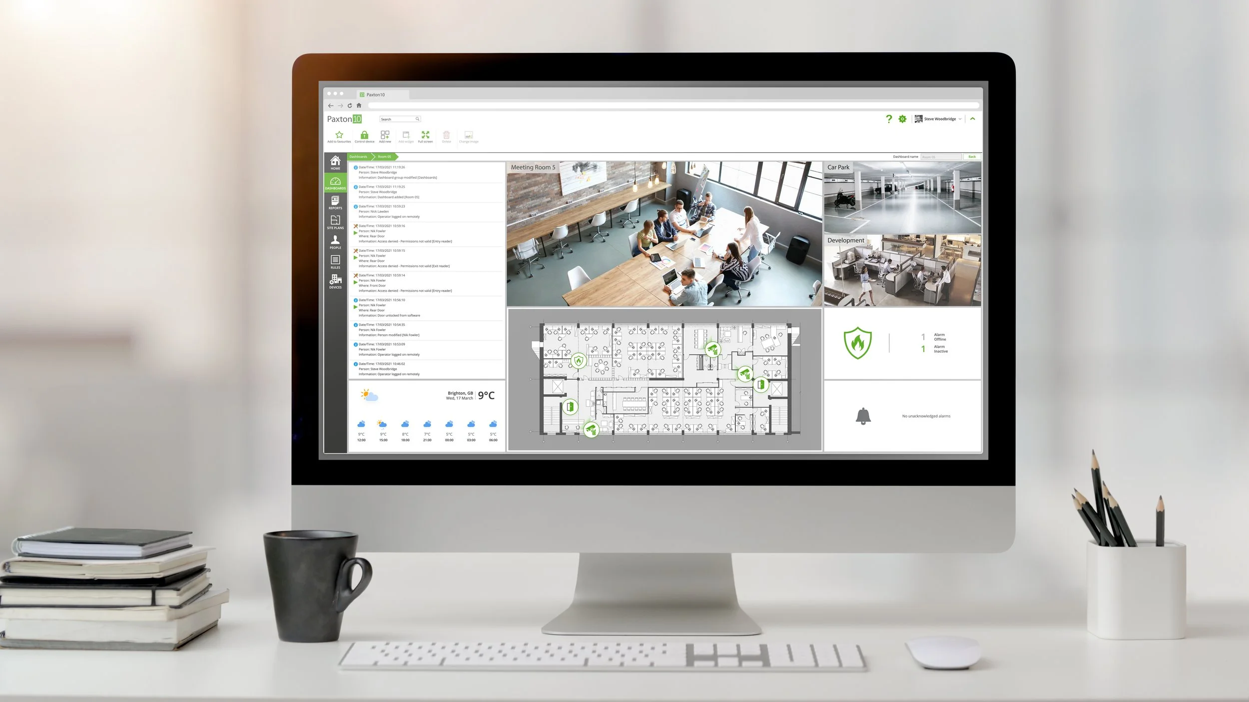 Access Control part of a Complete Fire and Security System in Southampton, Hampshire.
