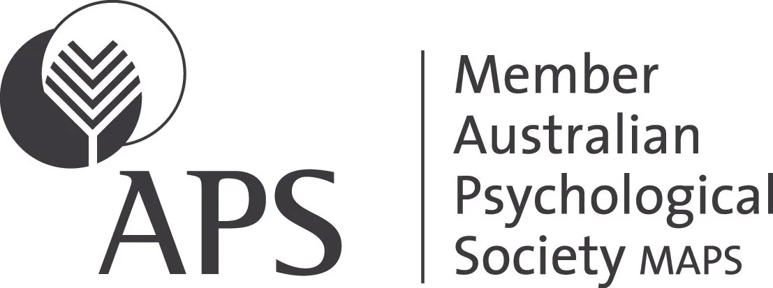 The Australian Psychological Society (APS) member badge.
