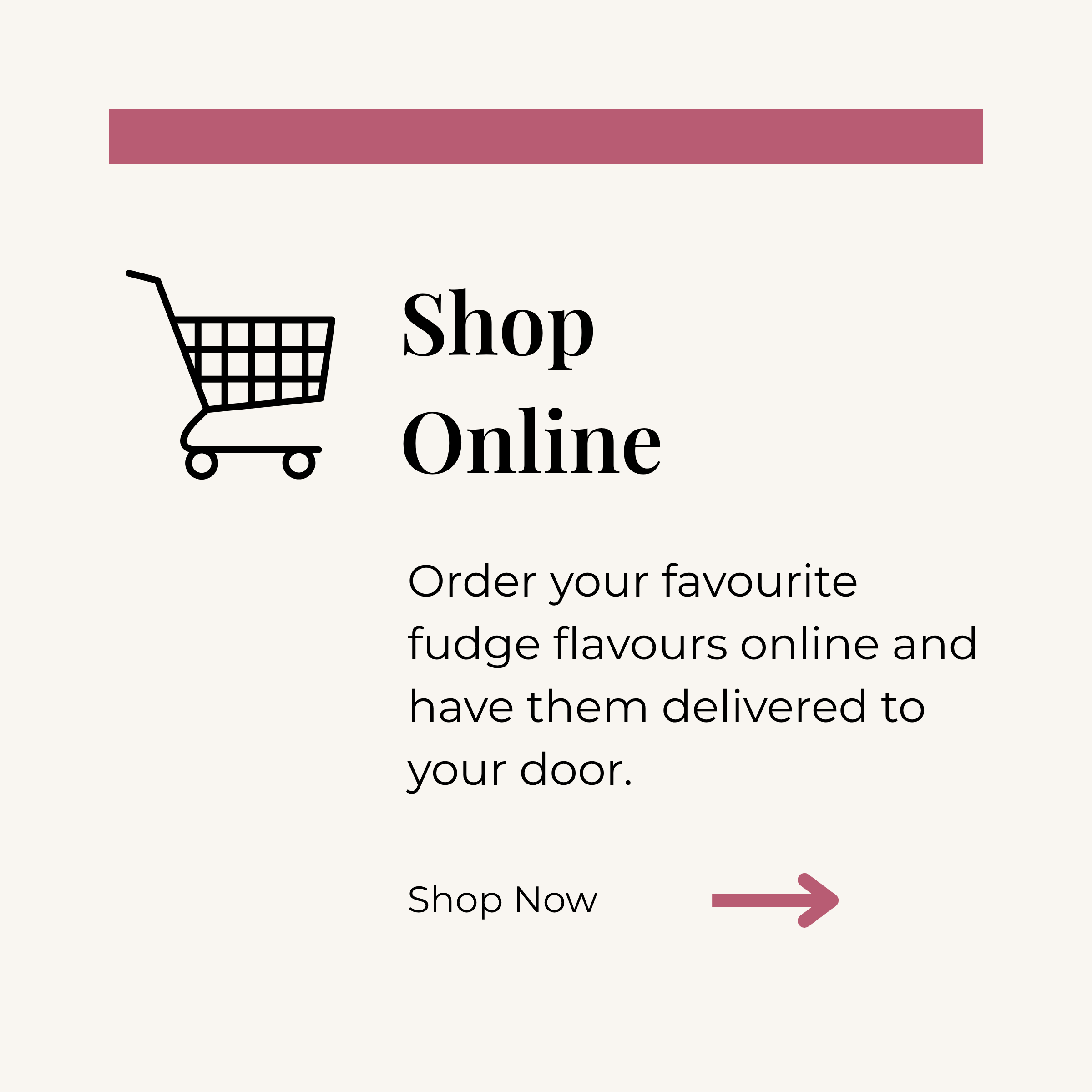Shop Budgie Bakes handmade fudge online with Australia-wide delivery