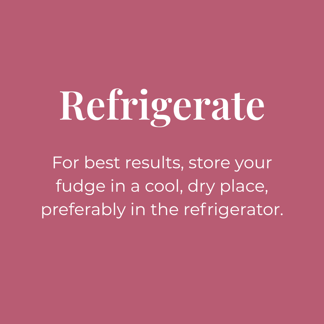 Budgie Bakes storage instructions recommending refrigeration for best results