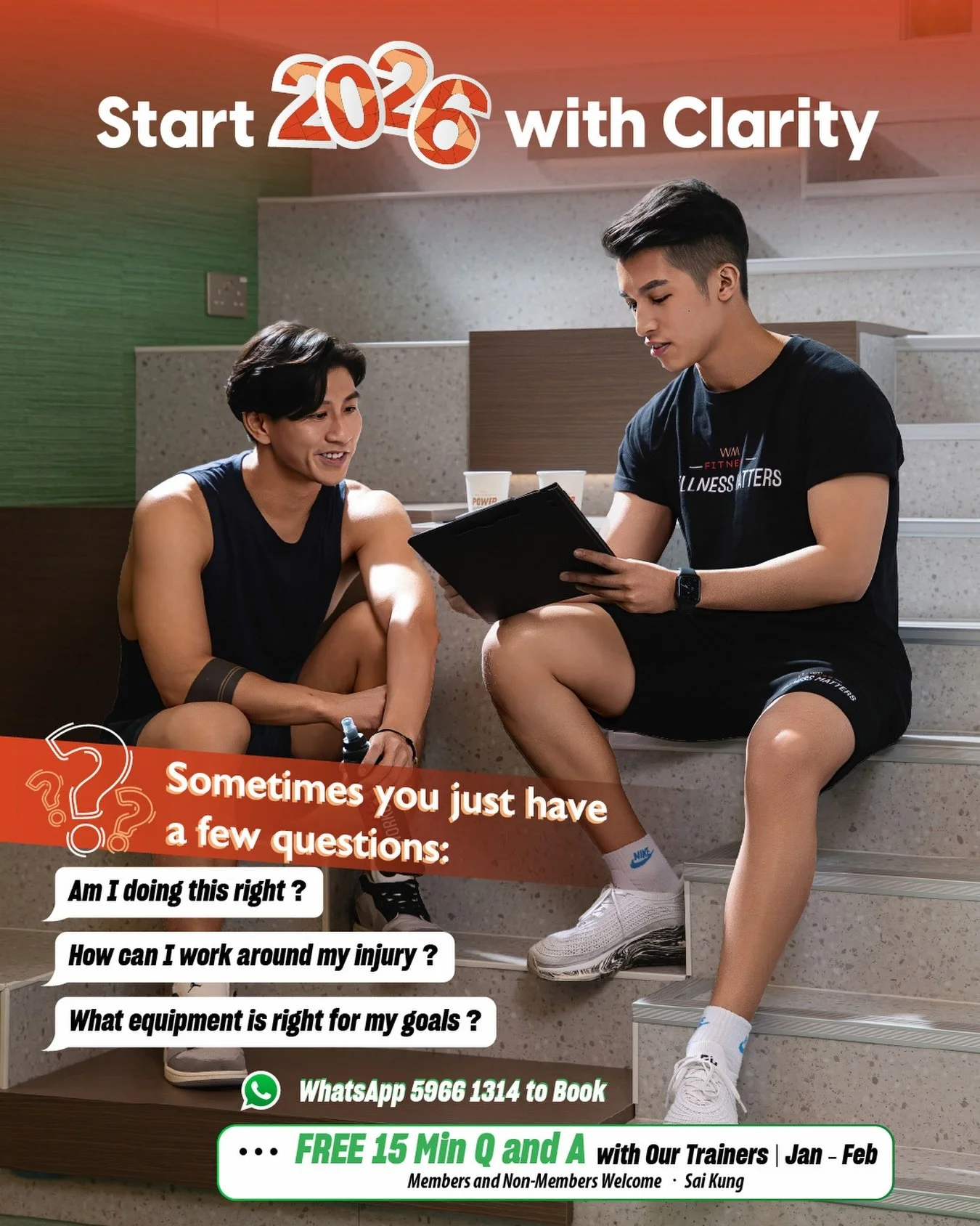 💬 Sometimes You Just Have a Few Questions

Starting 2026 thinking about fitness? We get it - you don&rsquo;t need a full training commitment yet. You just want answers.

That&rsquo;s exactly why we&rsquo;re doing this.

This January &amp; February, 