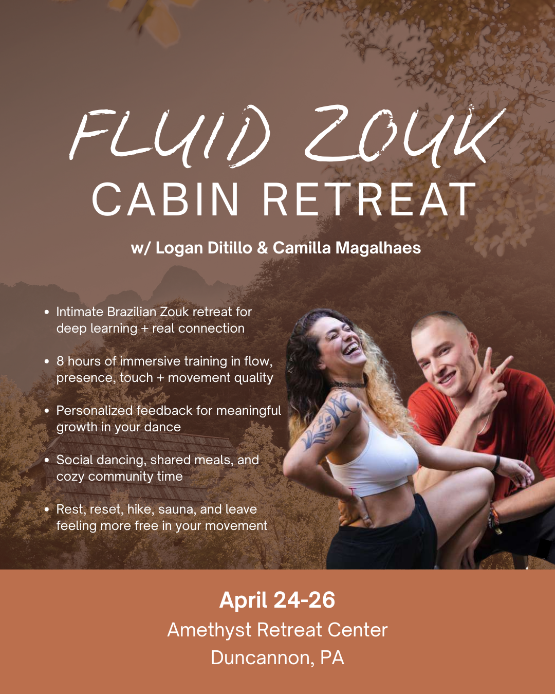 FLUID ZOUK CABIN RETREAT w/ Logan & Camilla