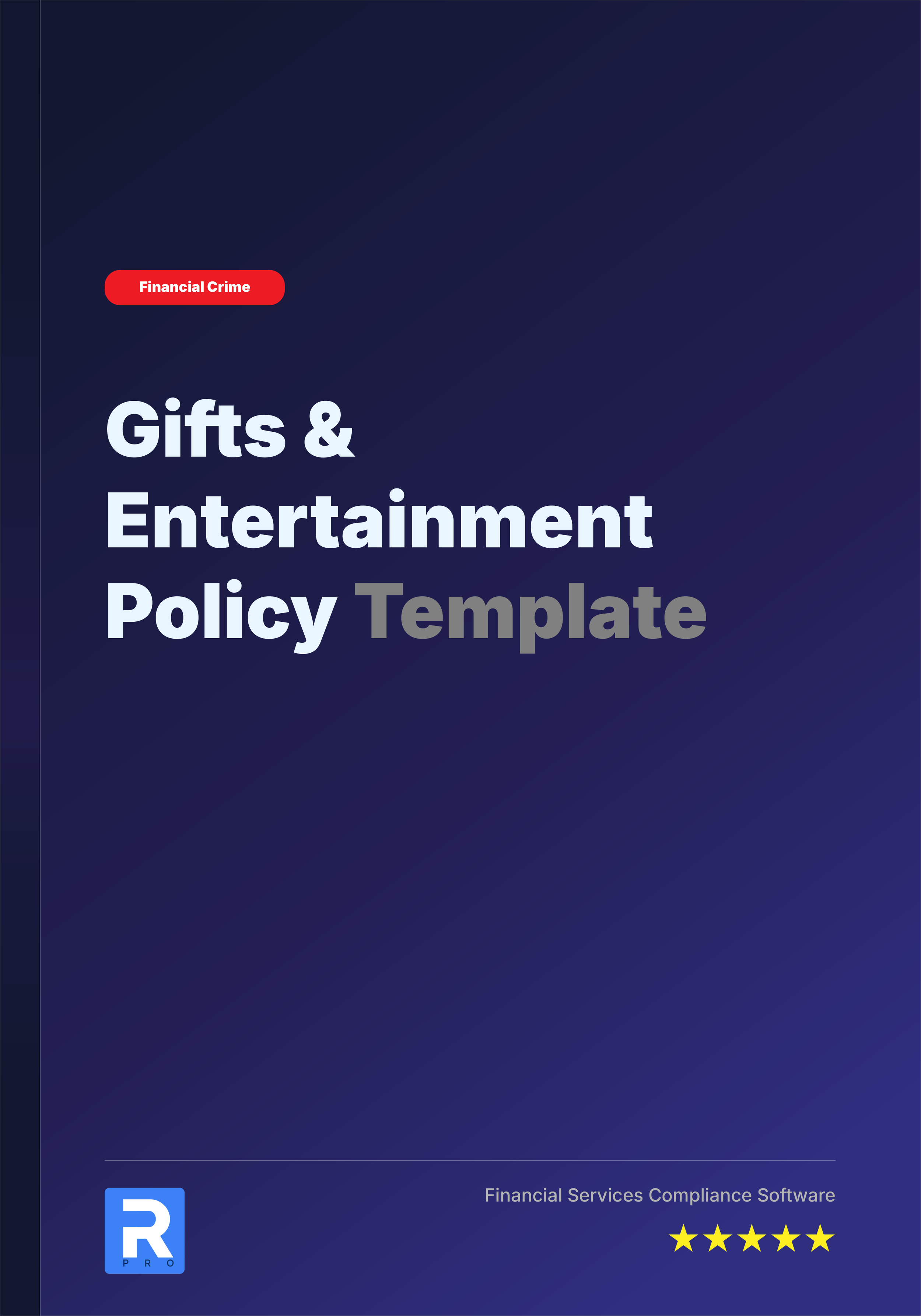 Gifts & Entertainment Policy Template