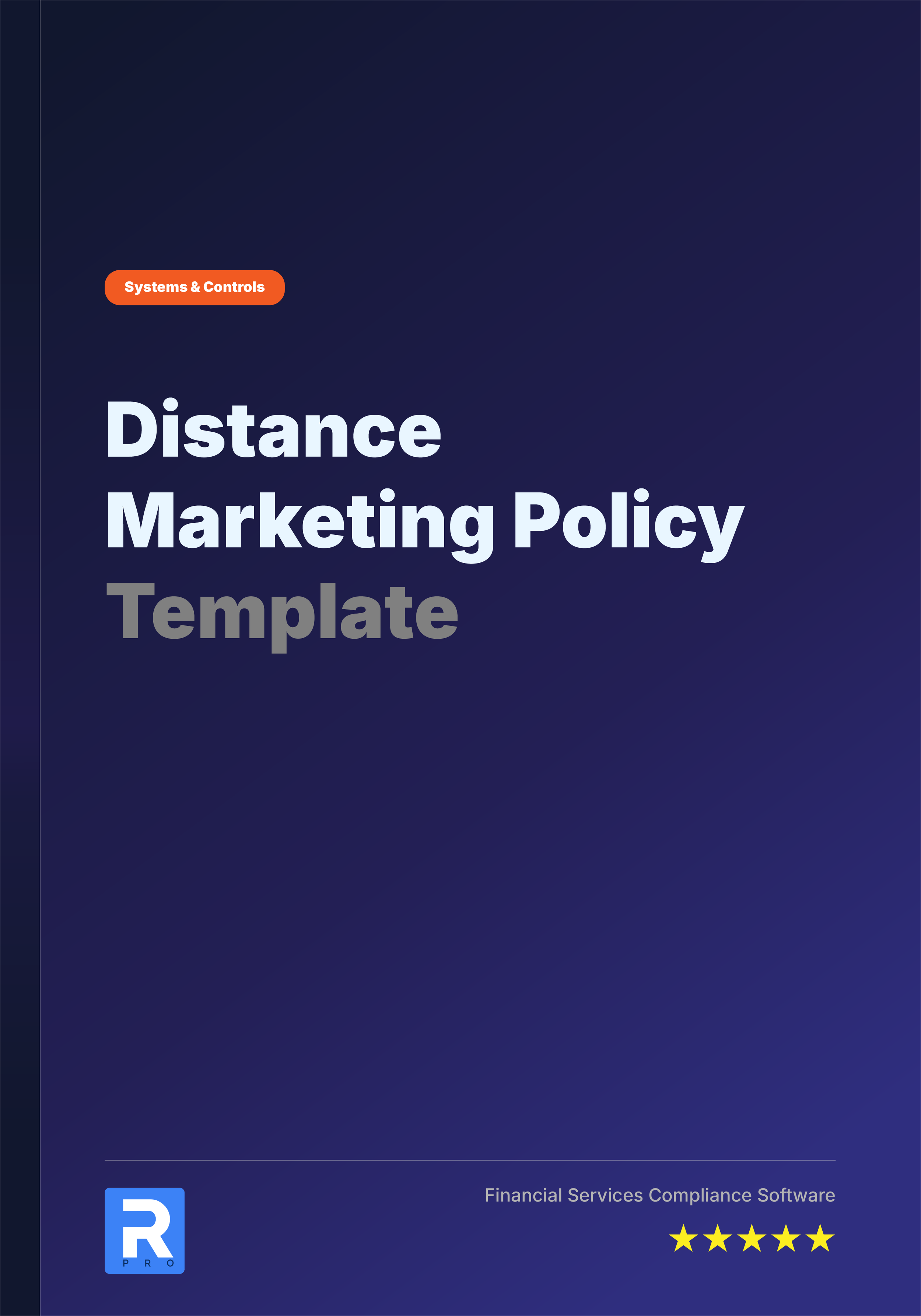 Distance Marketing Policy Template