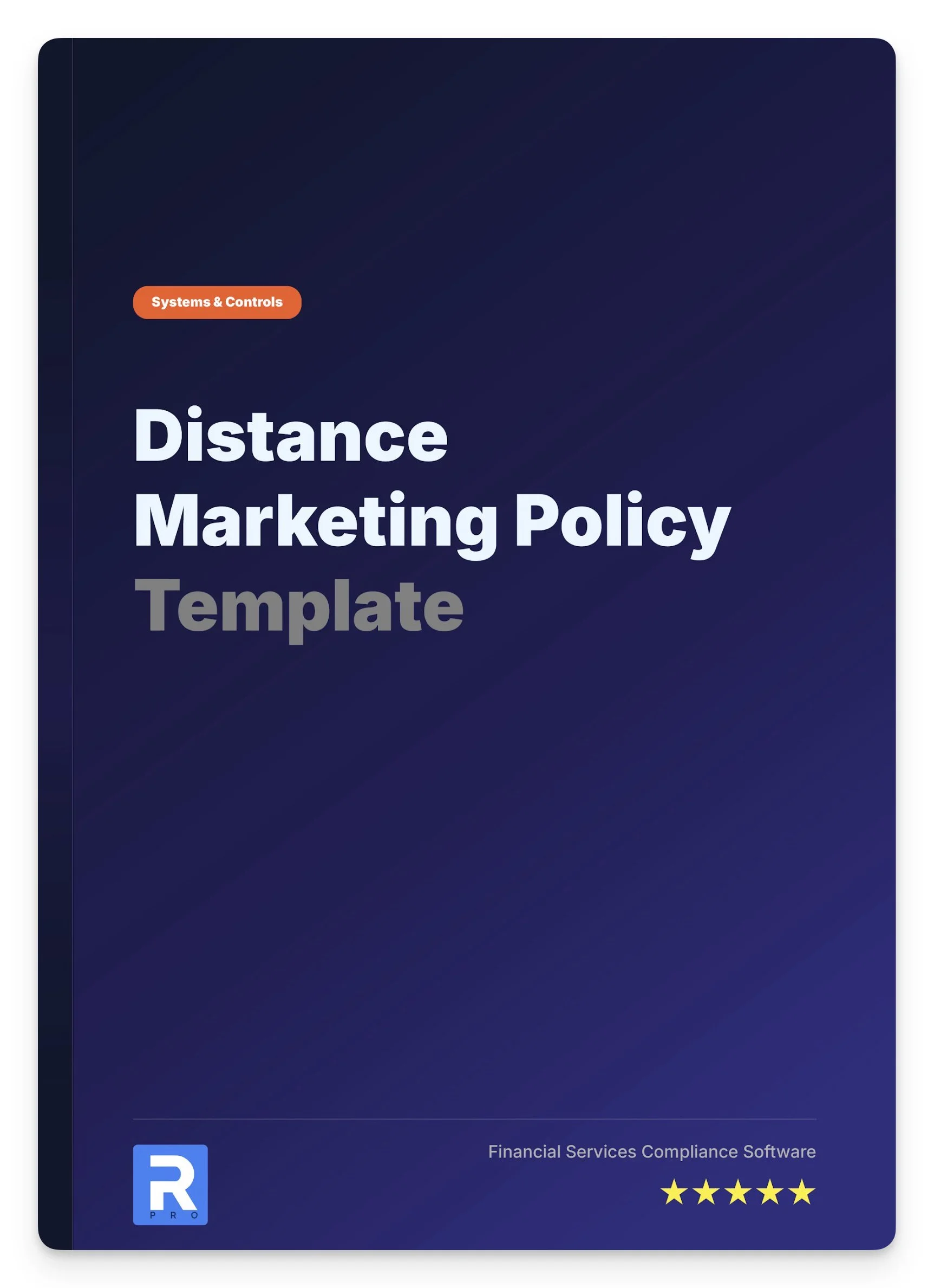 Distance Marketing Policy Template