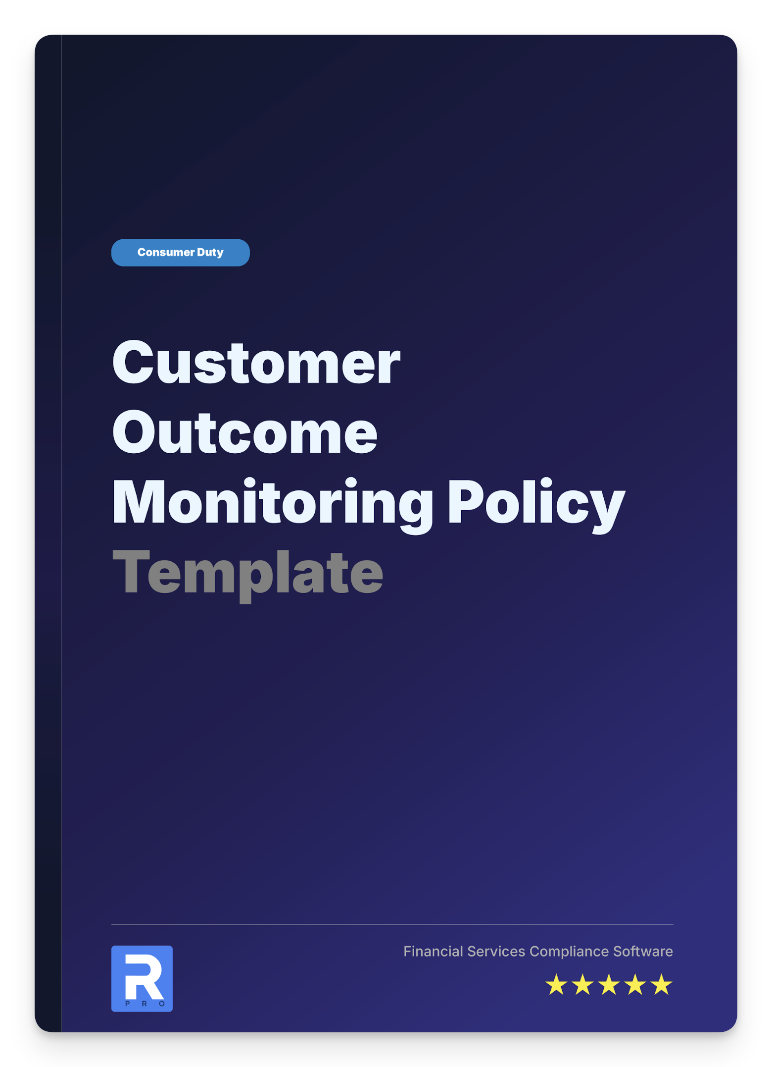 Customer Outcome Monitoring Policy Template