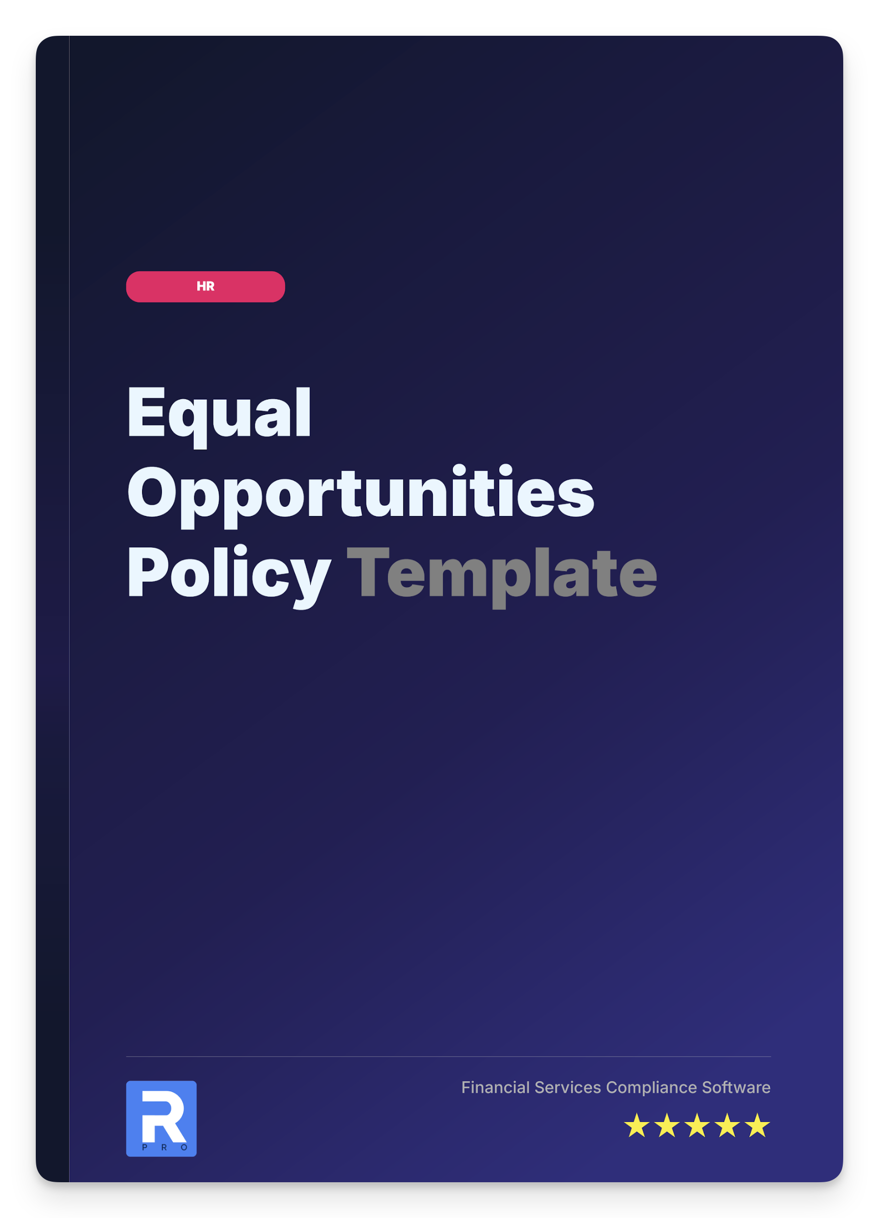 Equal Opportunities Policy Template
