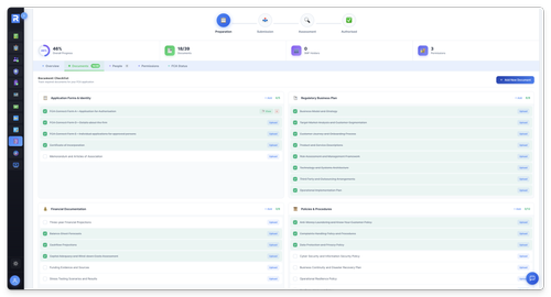 FCA Application Tracker