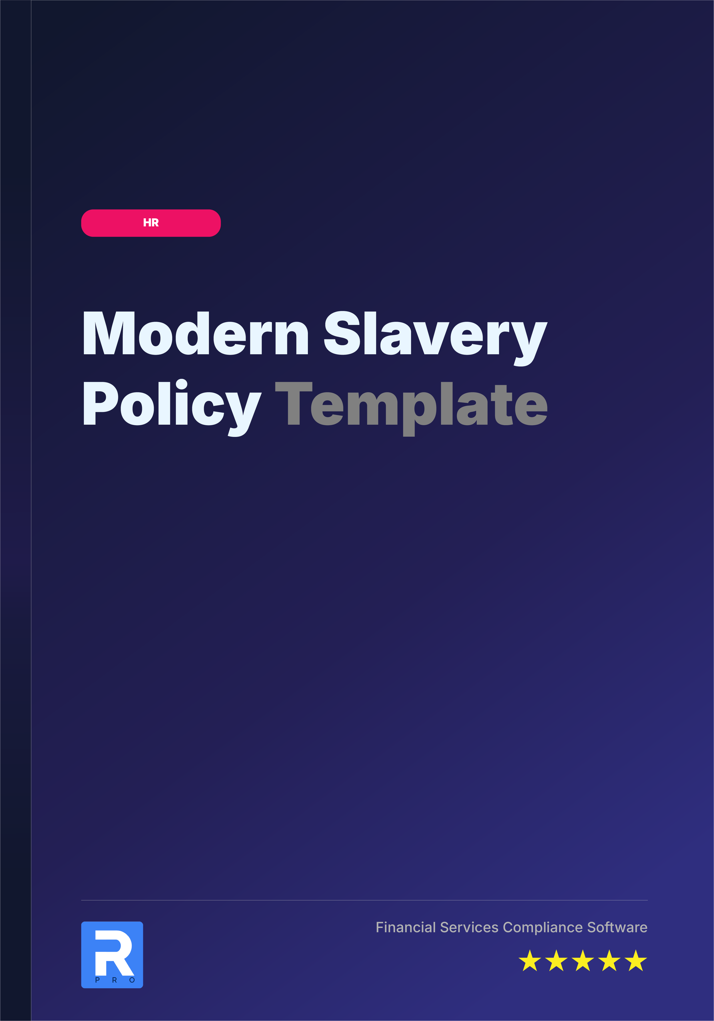 Modern Slavery Policy Template
