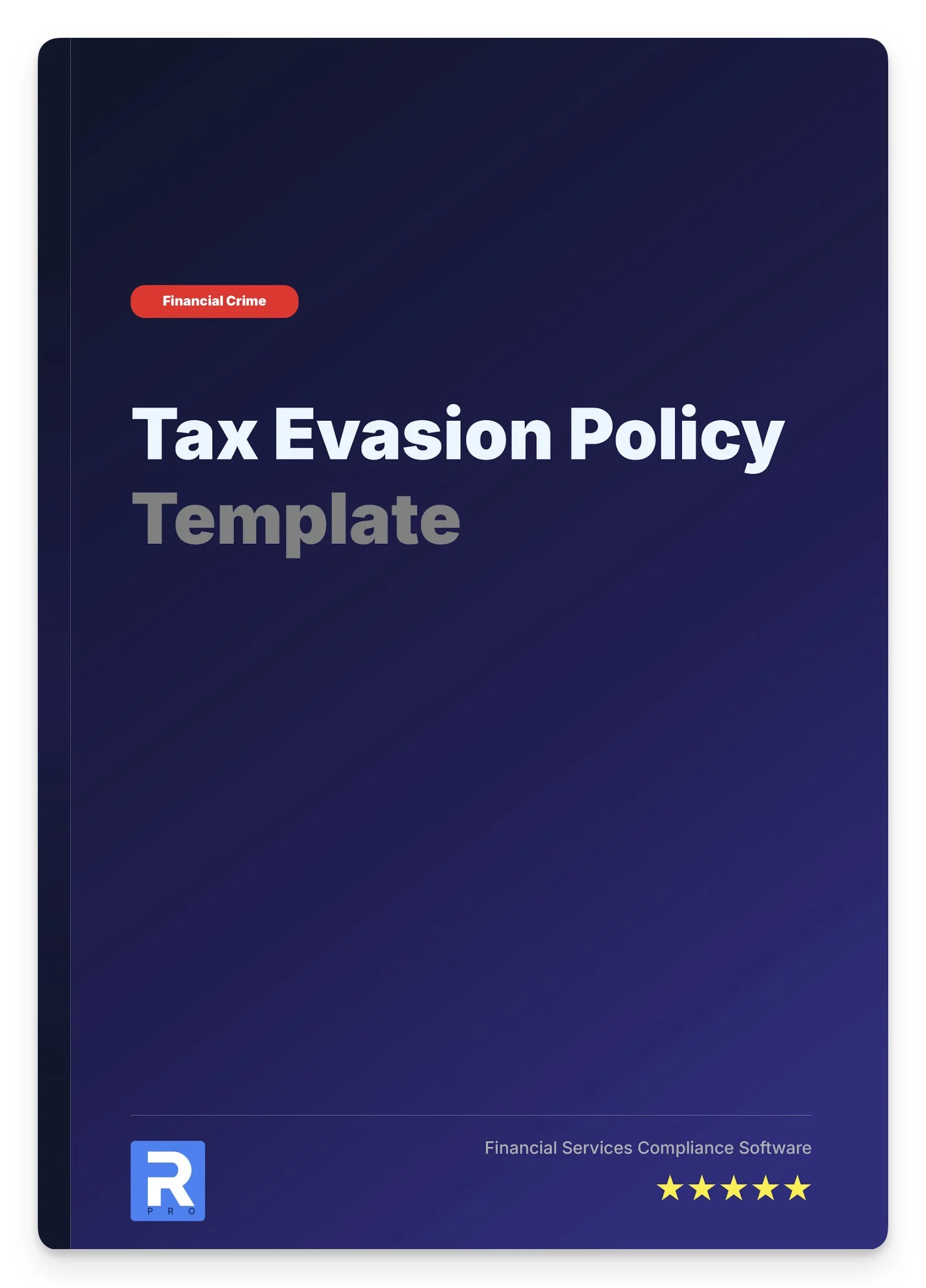 Tax Evasion Policy Template