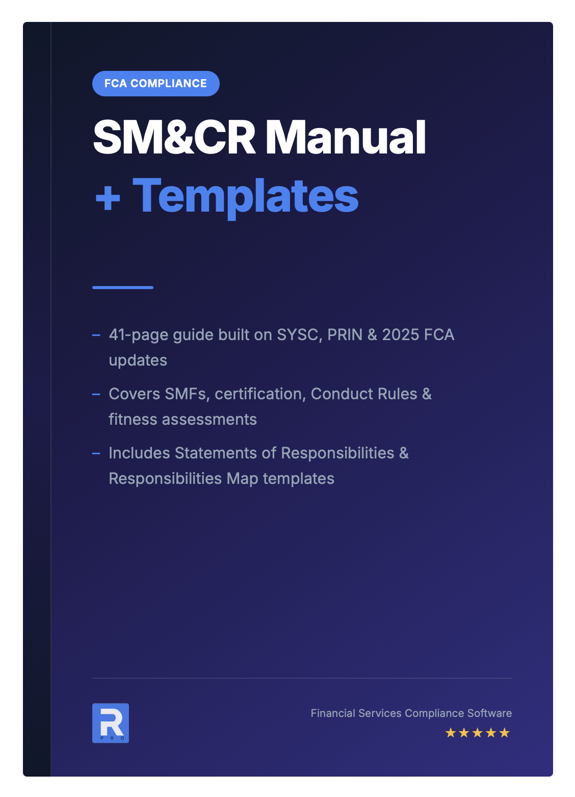 SM&CR Manual + Templates