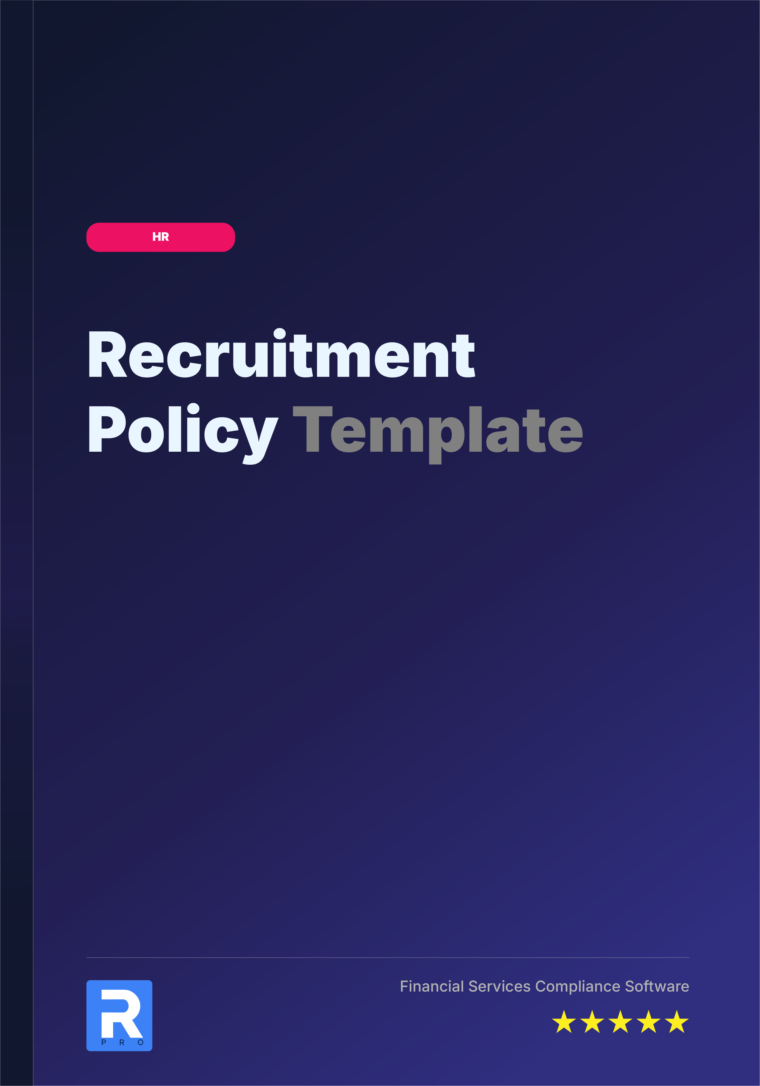 Recruitment Policy Template