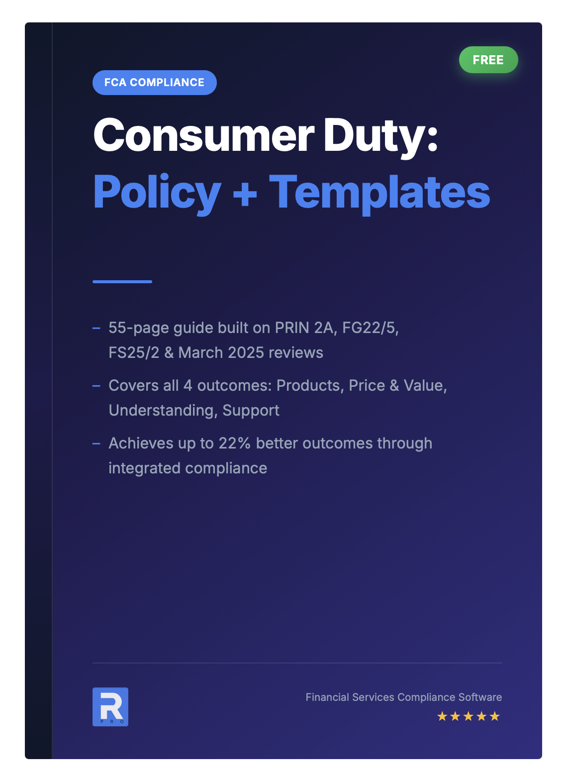 FREE Consumer Duty Policy + Templates