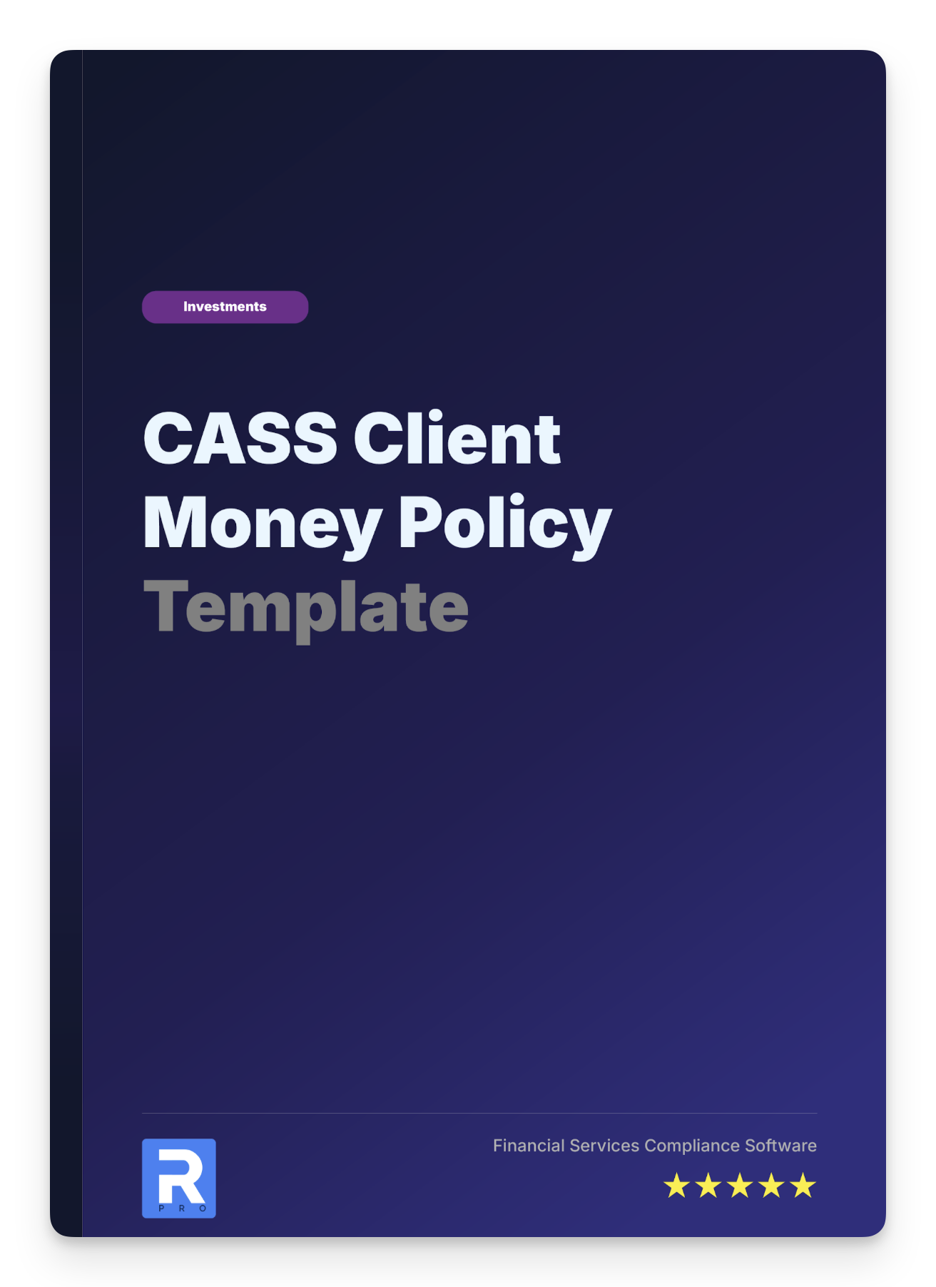 CASS Client Money Policy Template