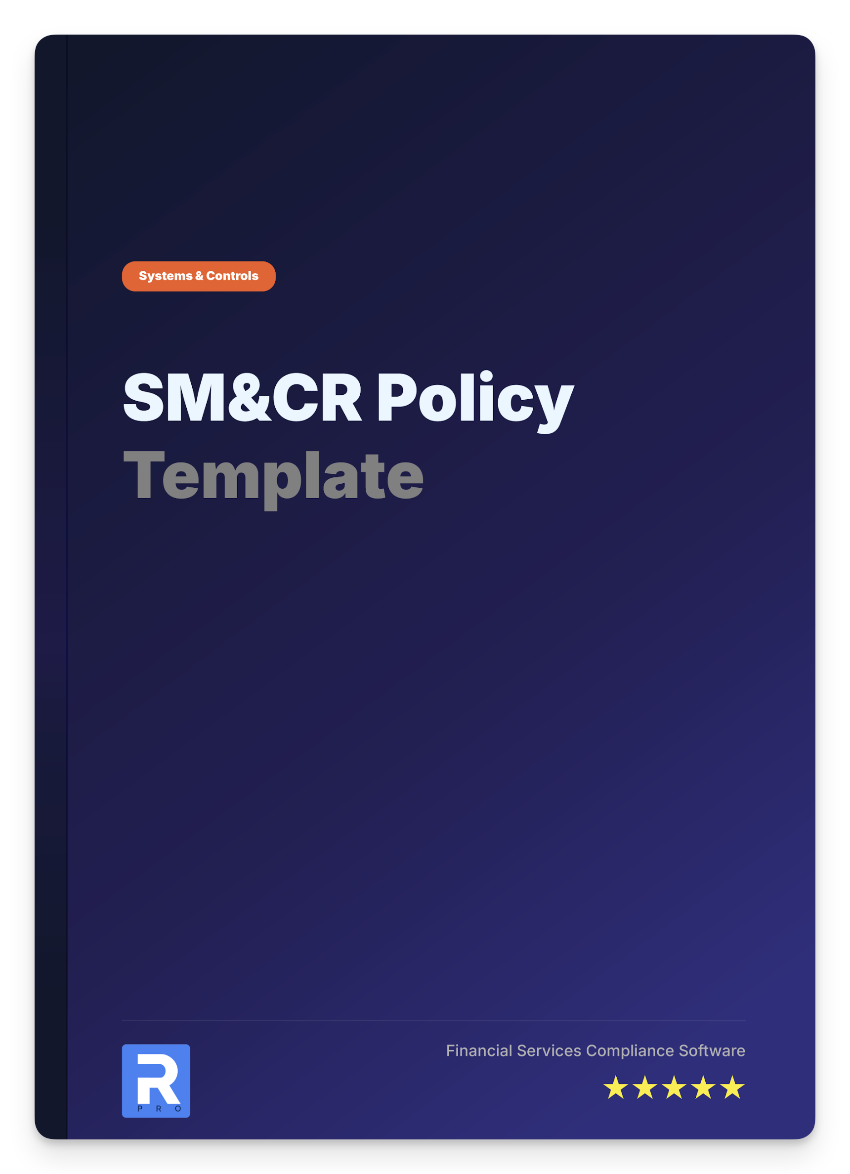 SM&CR Policy Template