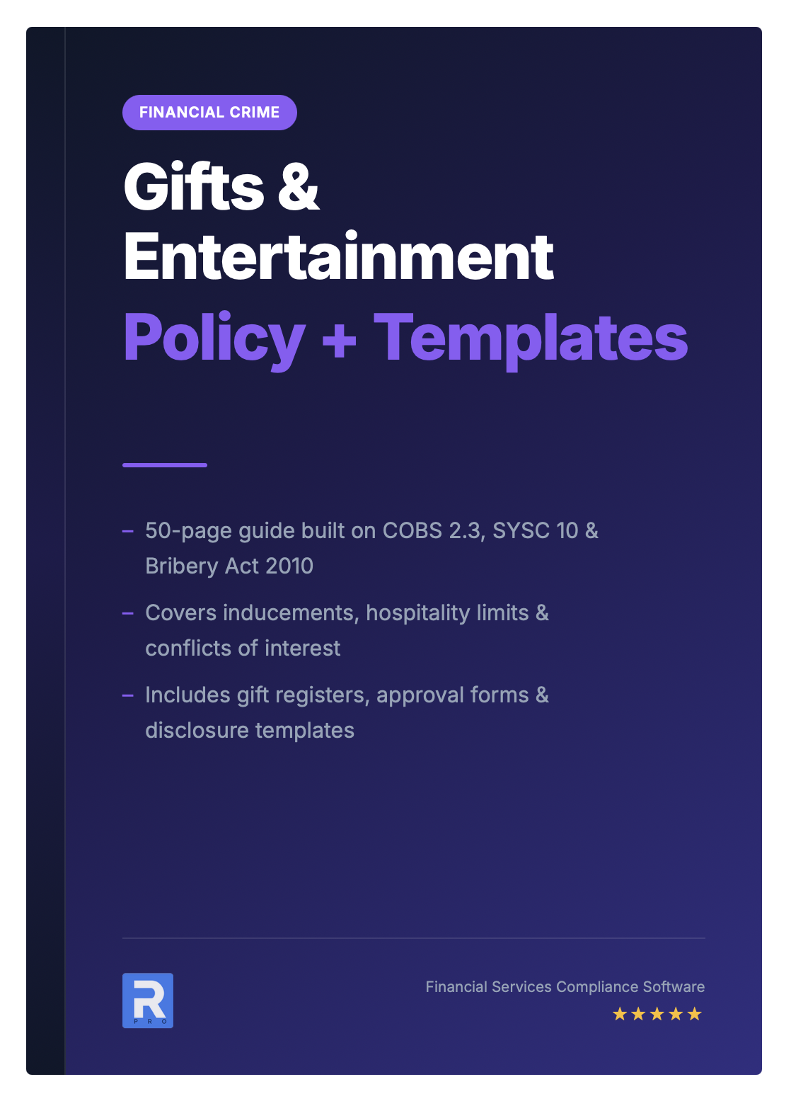 Gifts & Entertainment Policy Template