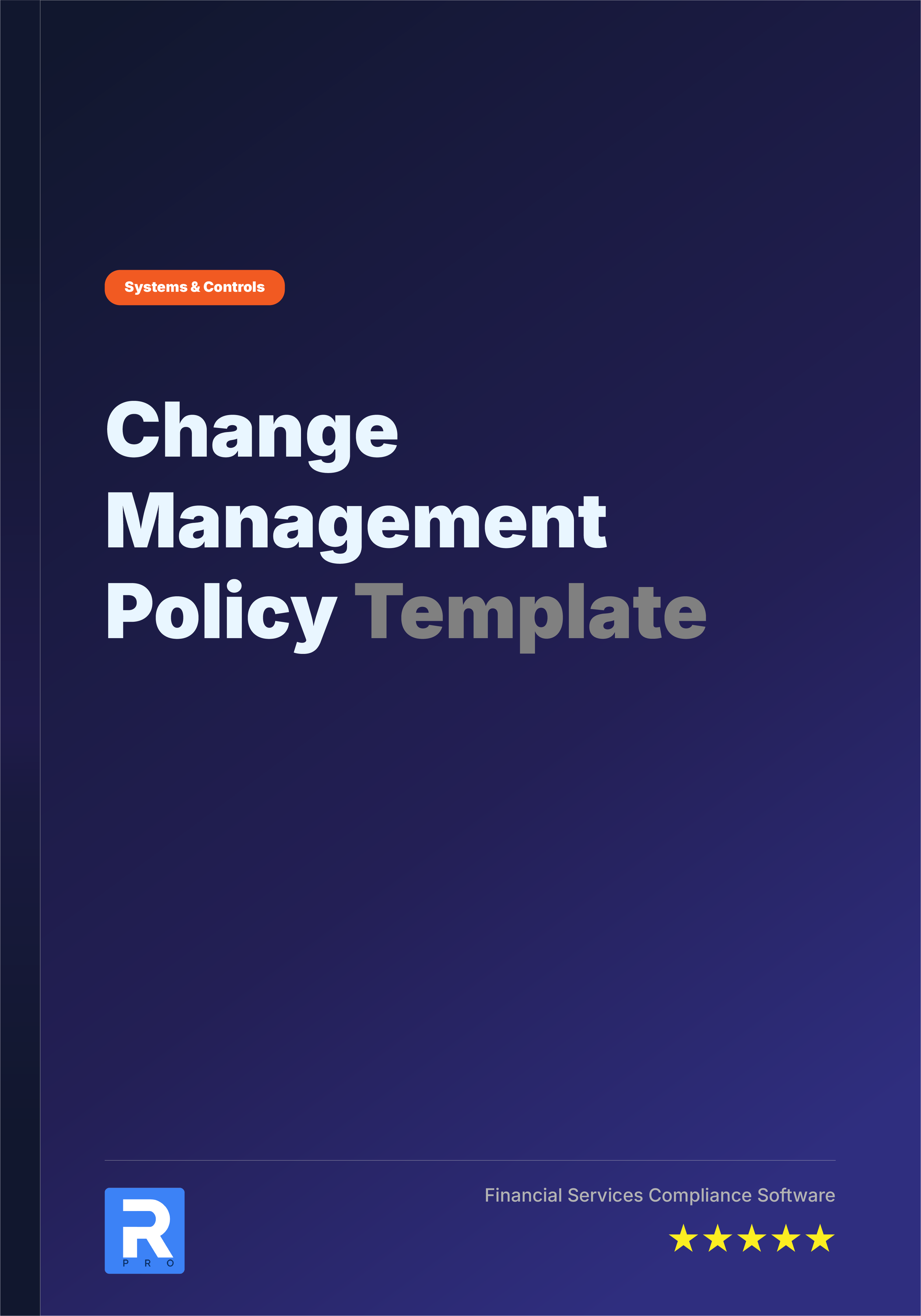 Change Management Policy Template