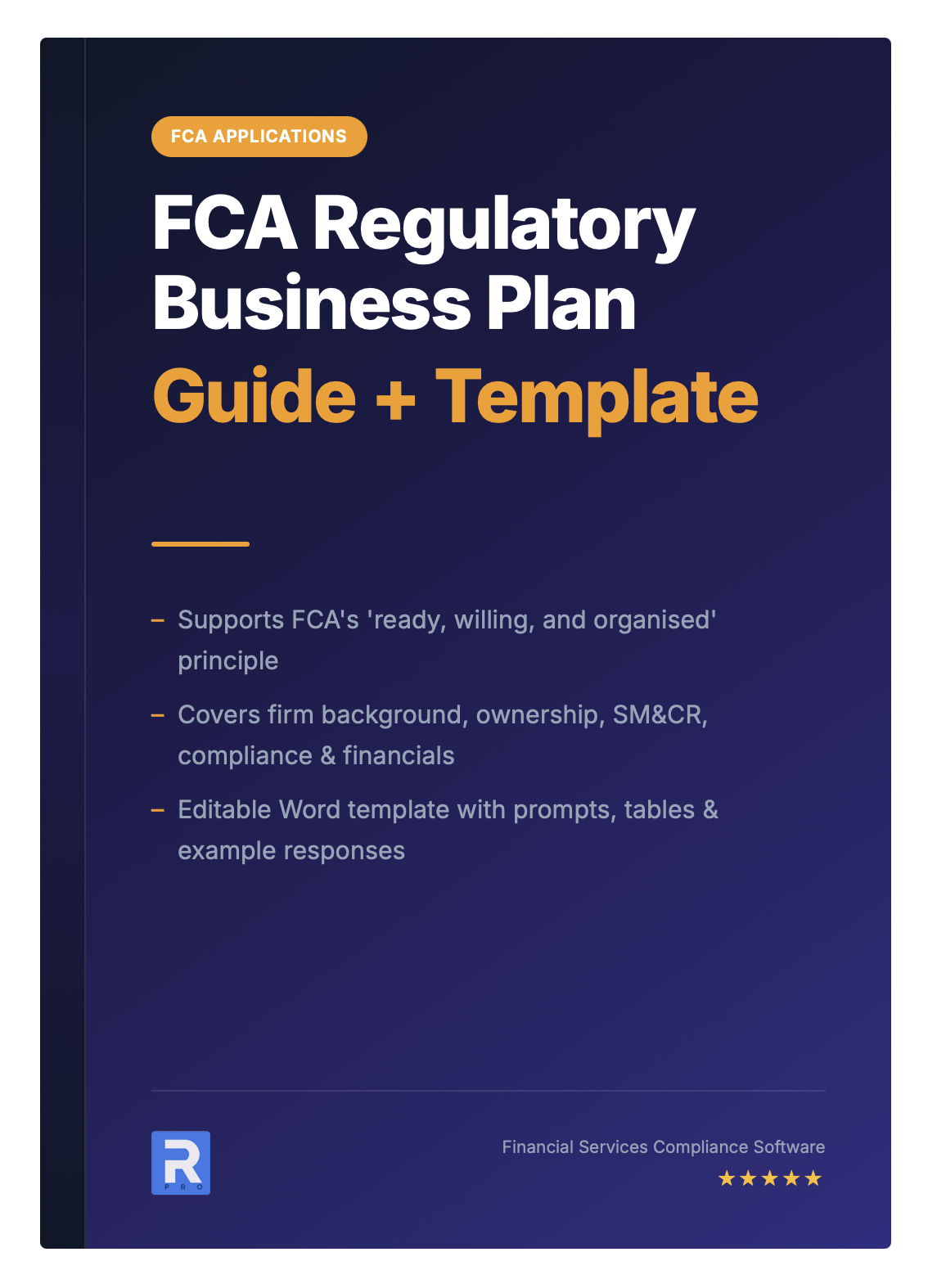 Regulatory Business Plan Guide + Template
