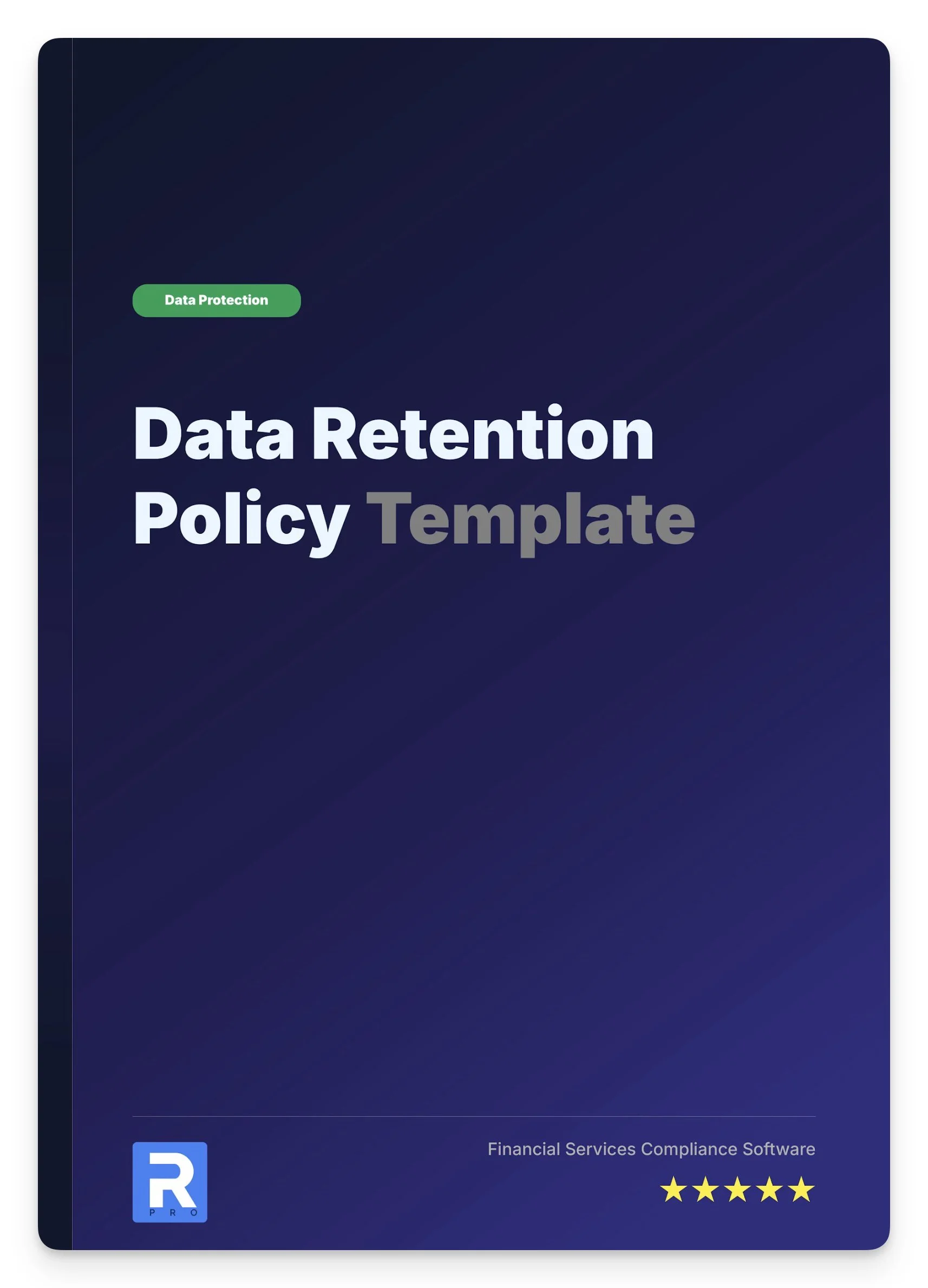 Data Retention Policy Template