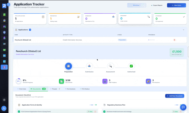 Application Document Checklist