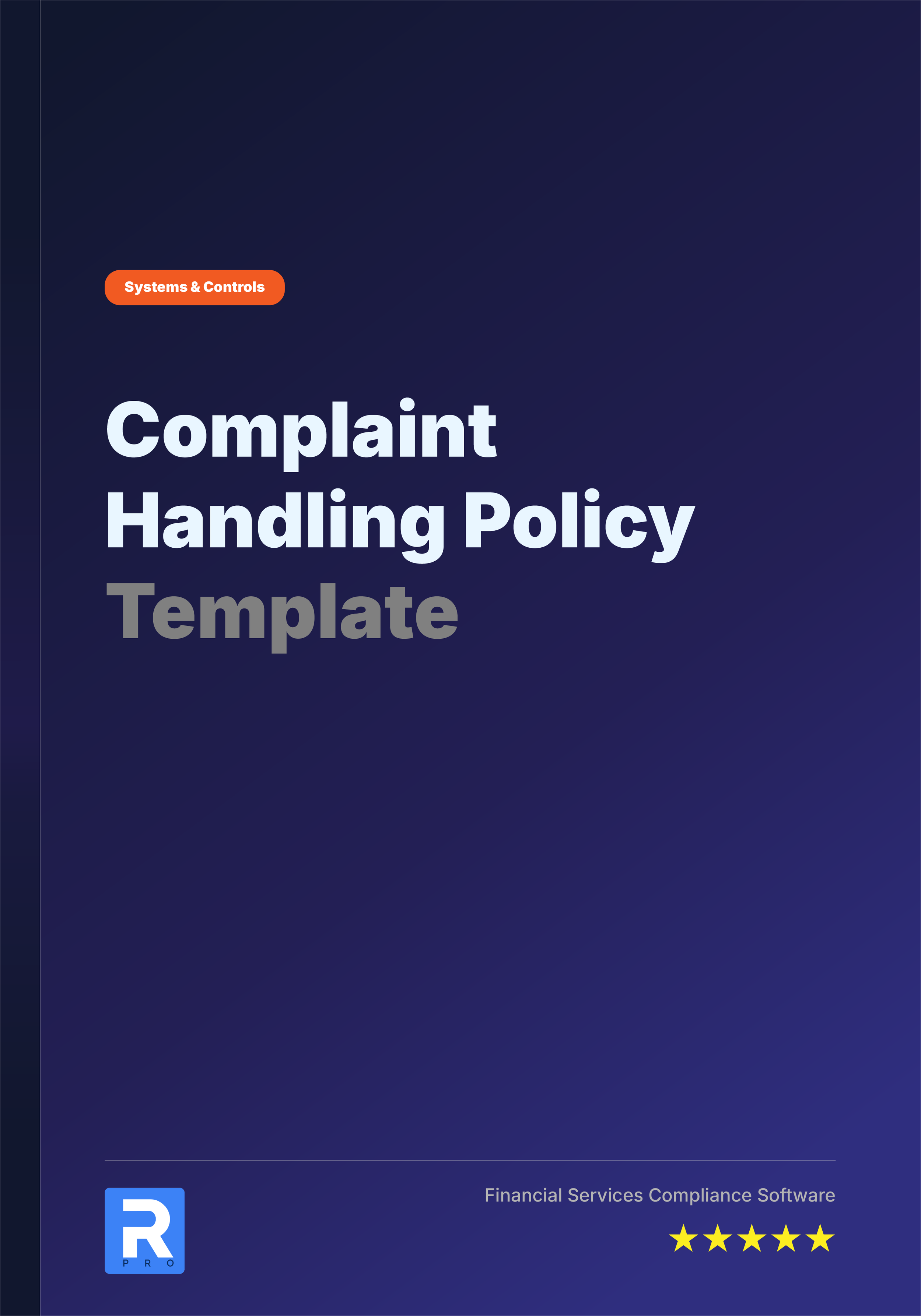 Complaints Handling Policy + Templates