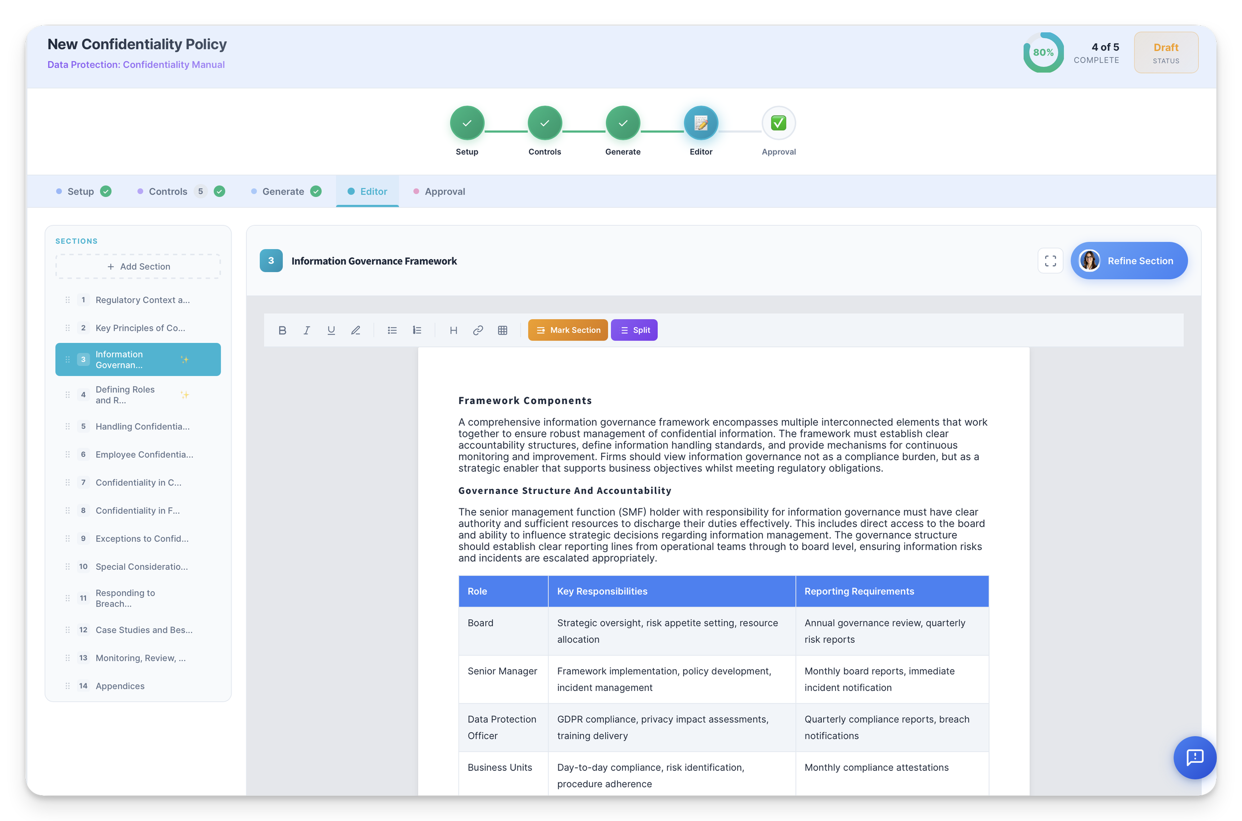 Policy Studio Document Editor