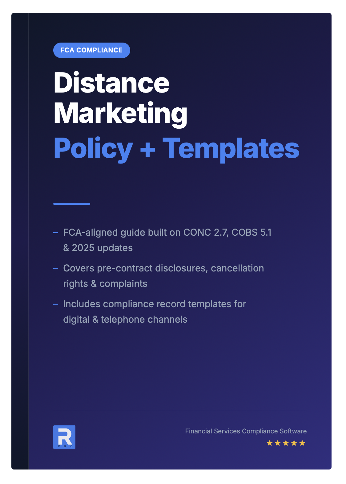 Distance Marketing Policy Template