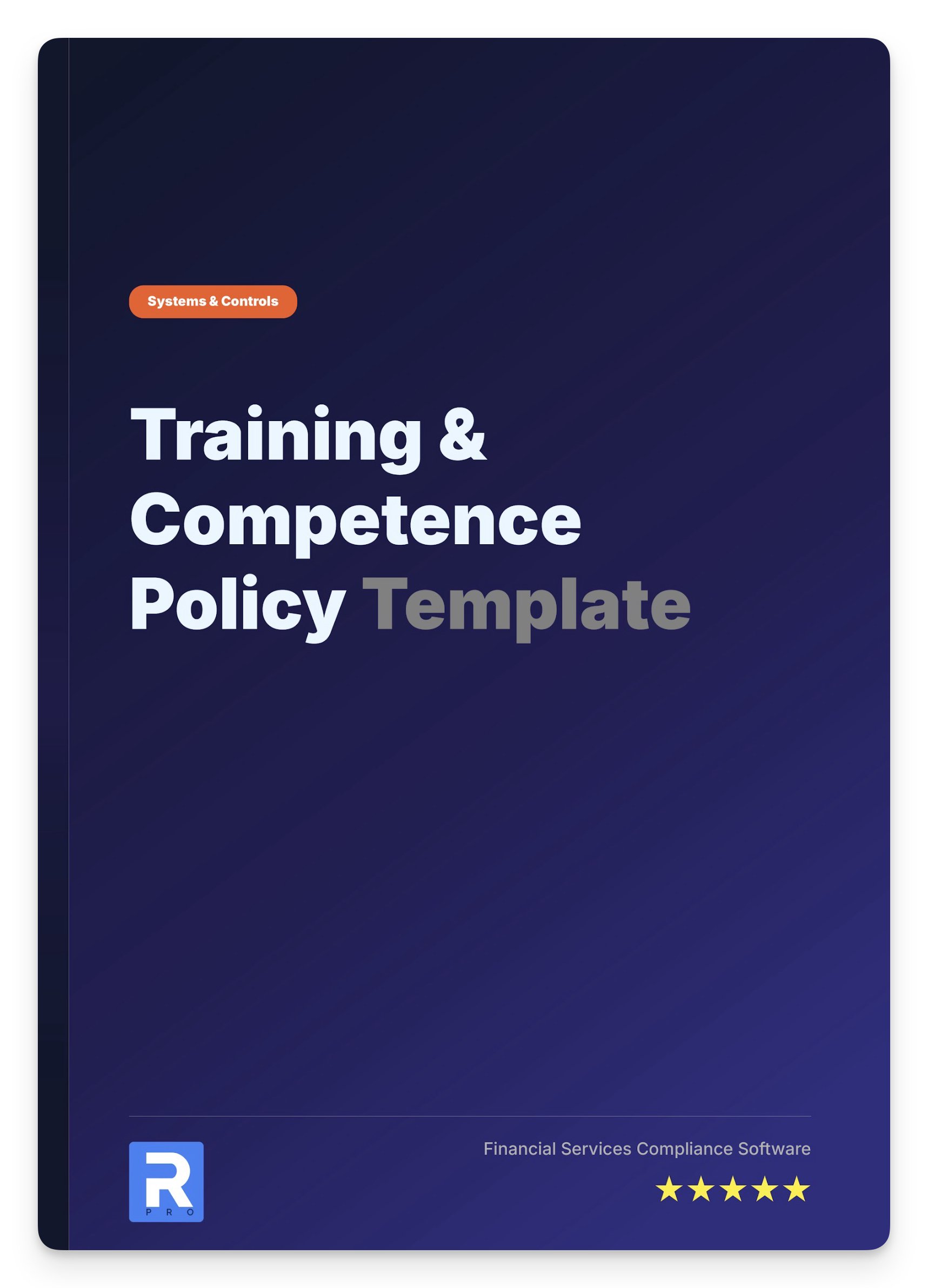 Training & Competence Policy Template