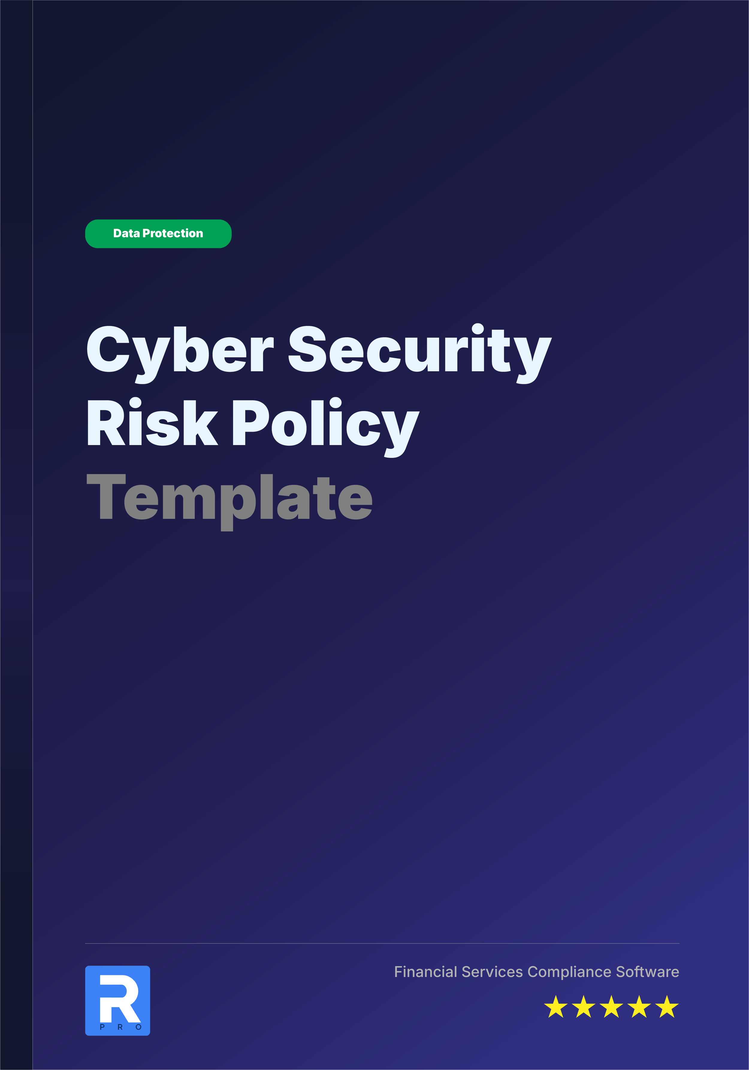 Cyber Security Risk Policy Template