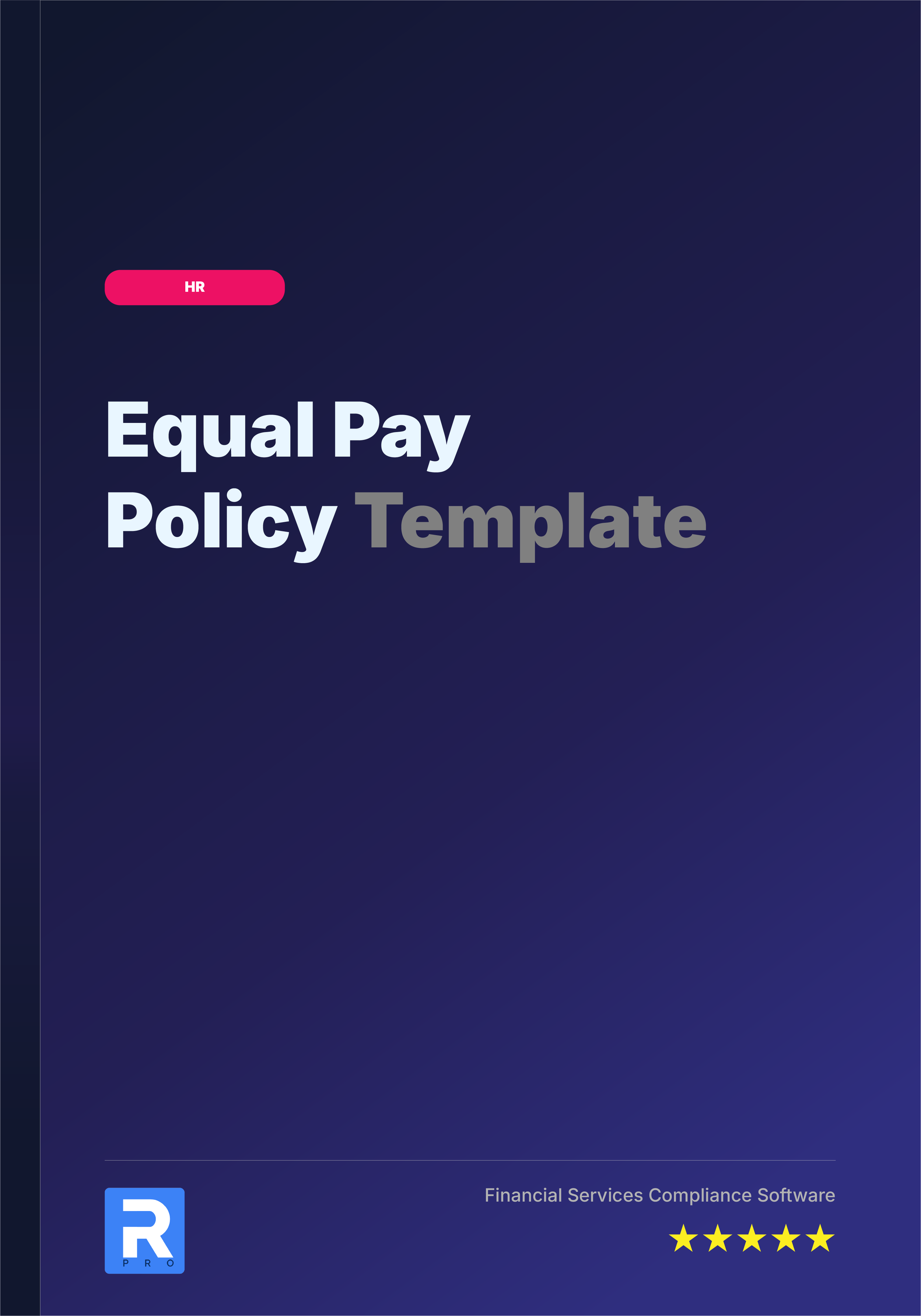 Equal Pay Policy Template