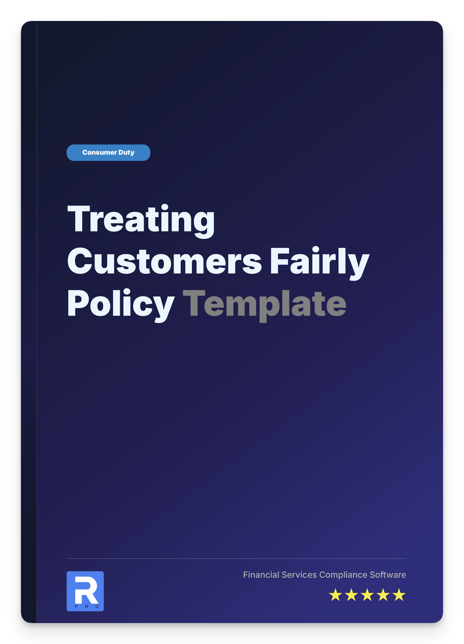 Treating Customers Fairly Policy Template