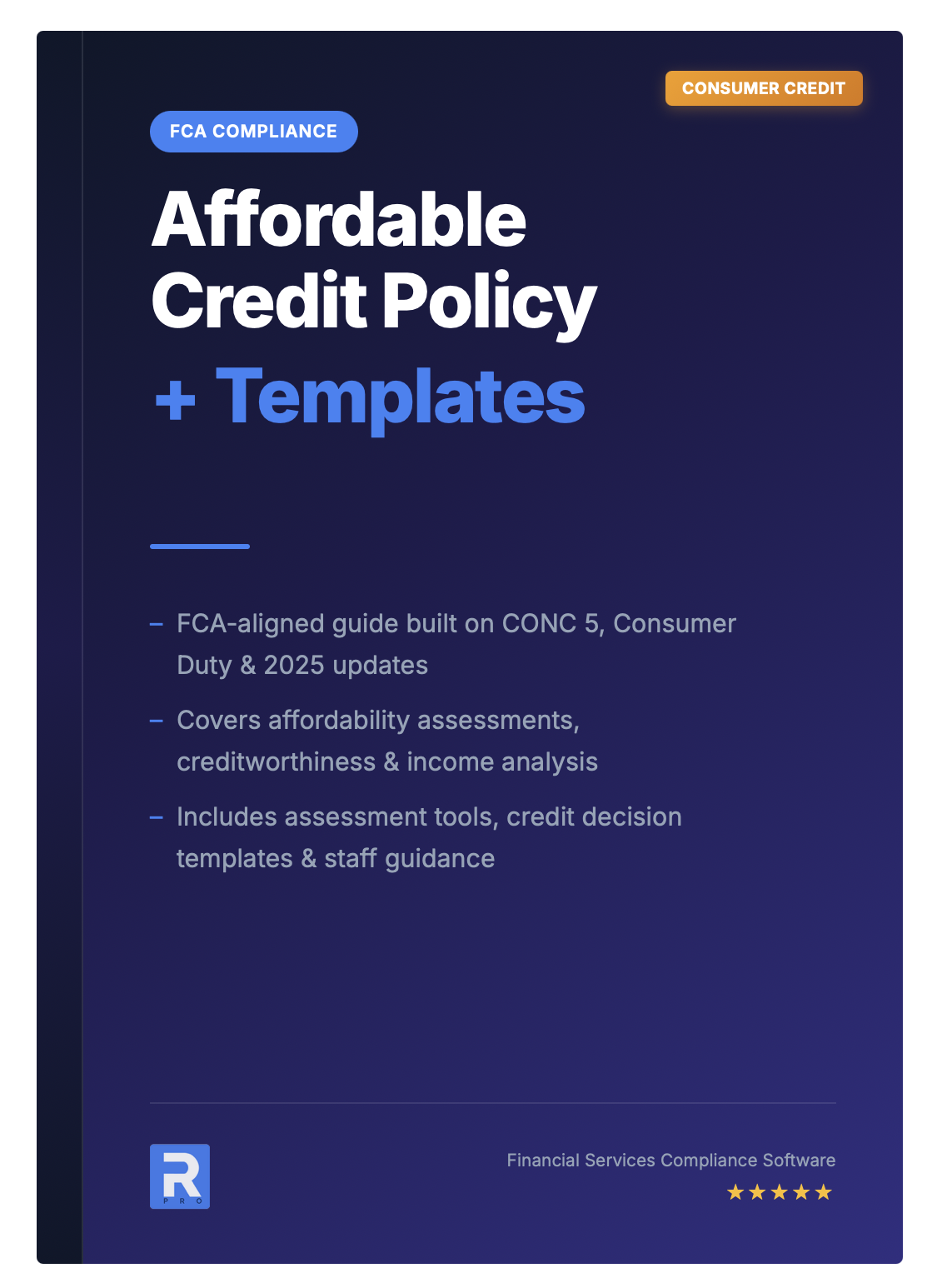 Affordable Credit Policy Template
