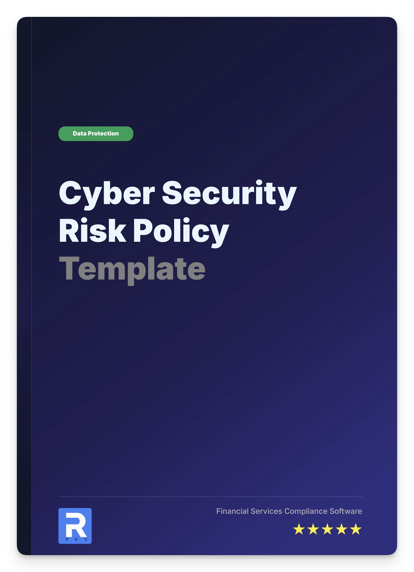 Cyber Security Risk Policy Template