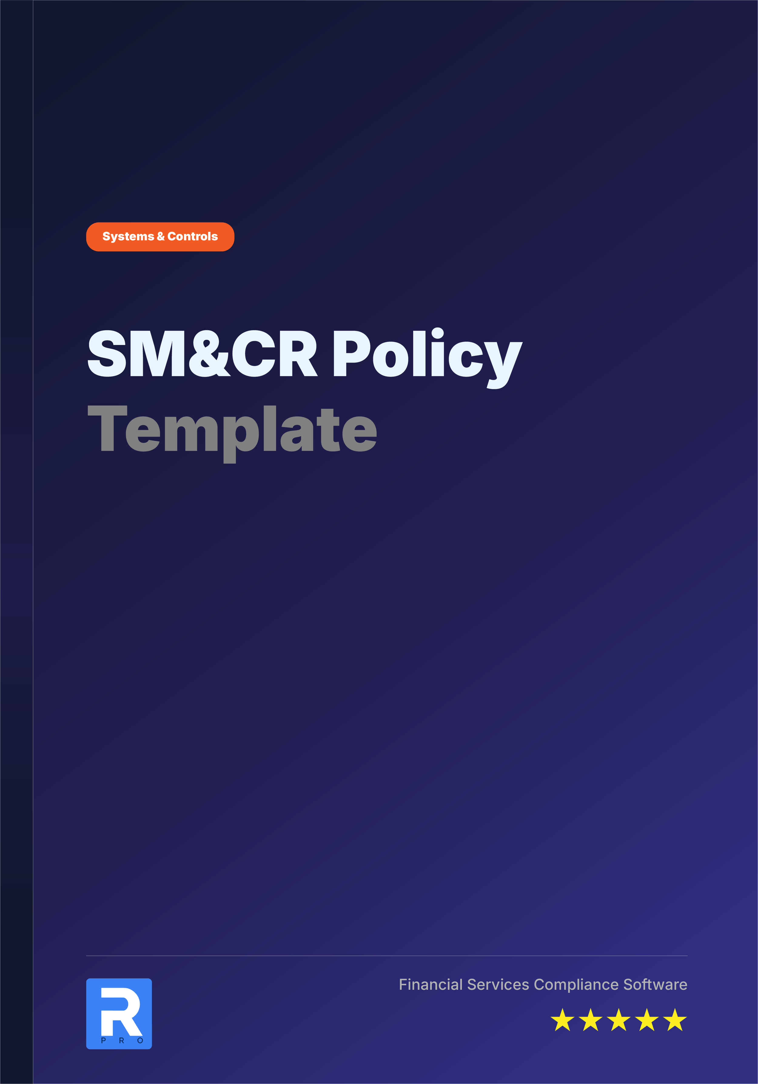 SM&CR Policy + Templates