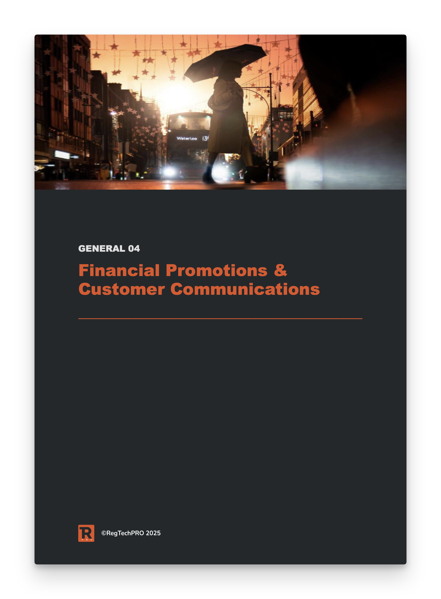 Financial Promotions & Customer Communications Policy