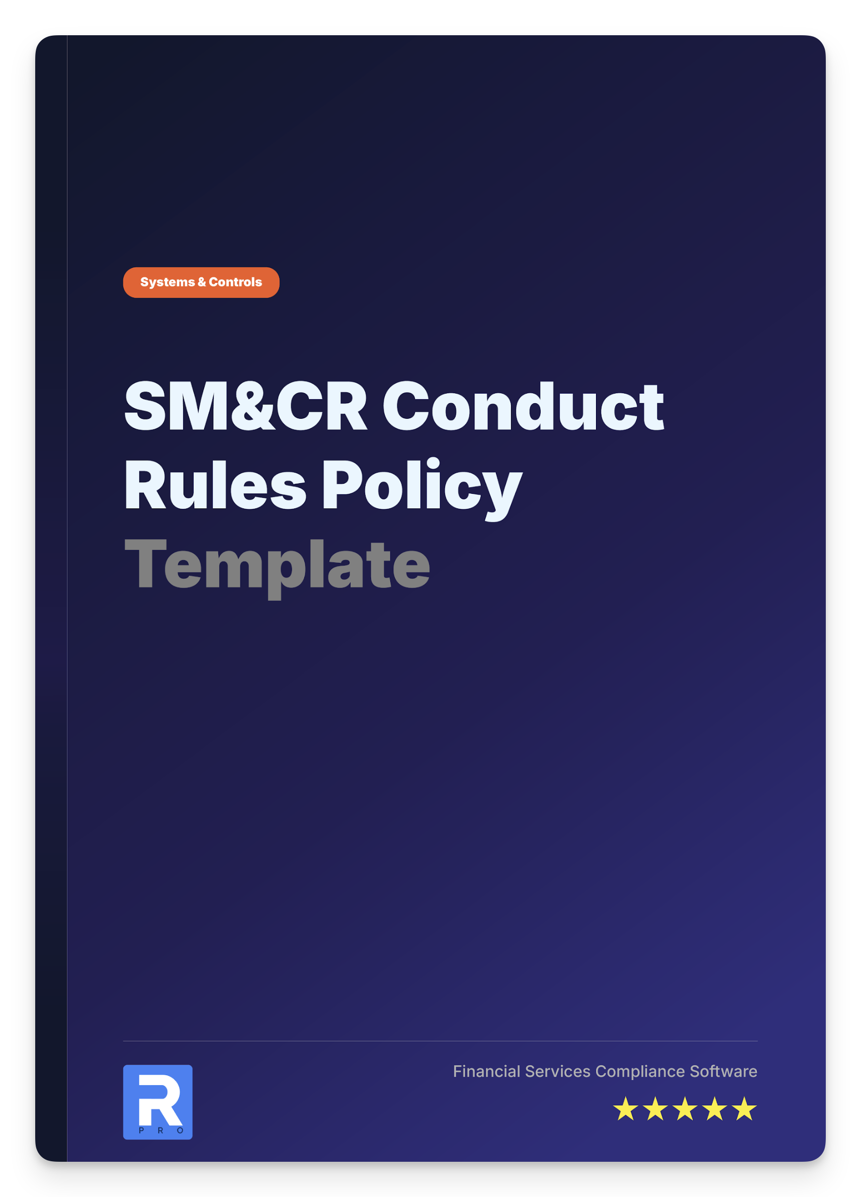 SM&CR Conduct Rules Policy Template