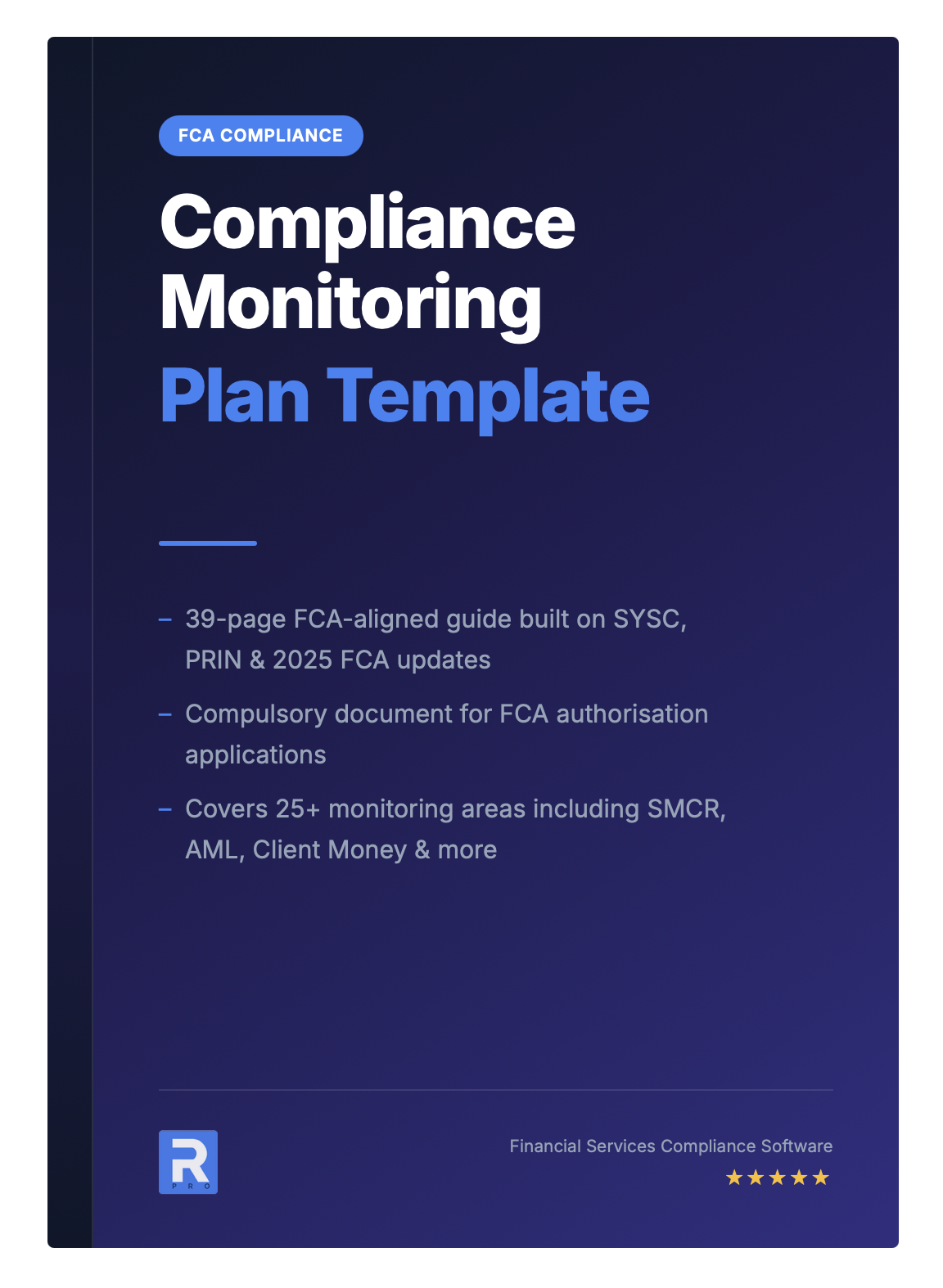 Compliance Monitoring Plan Template