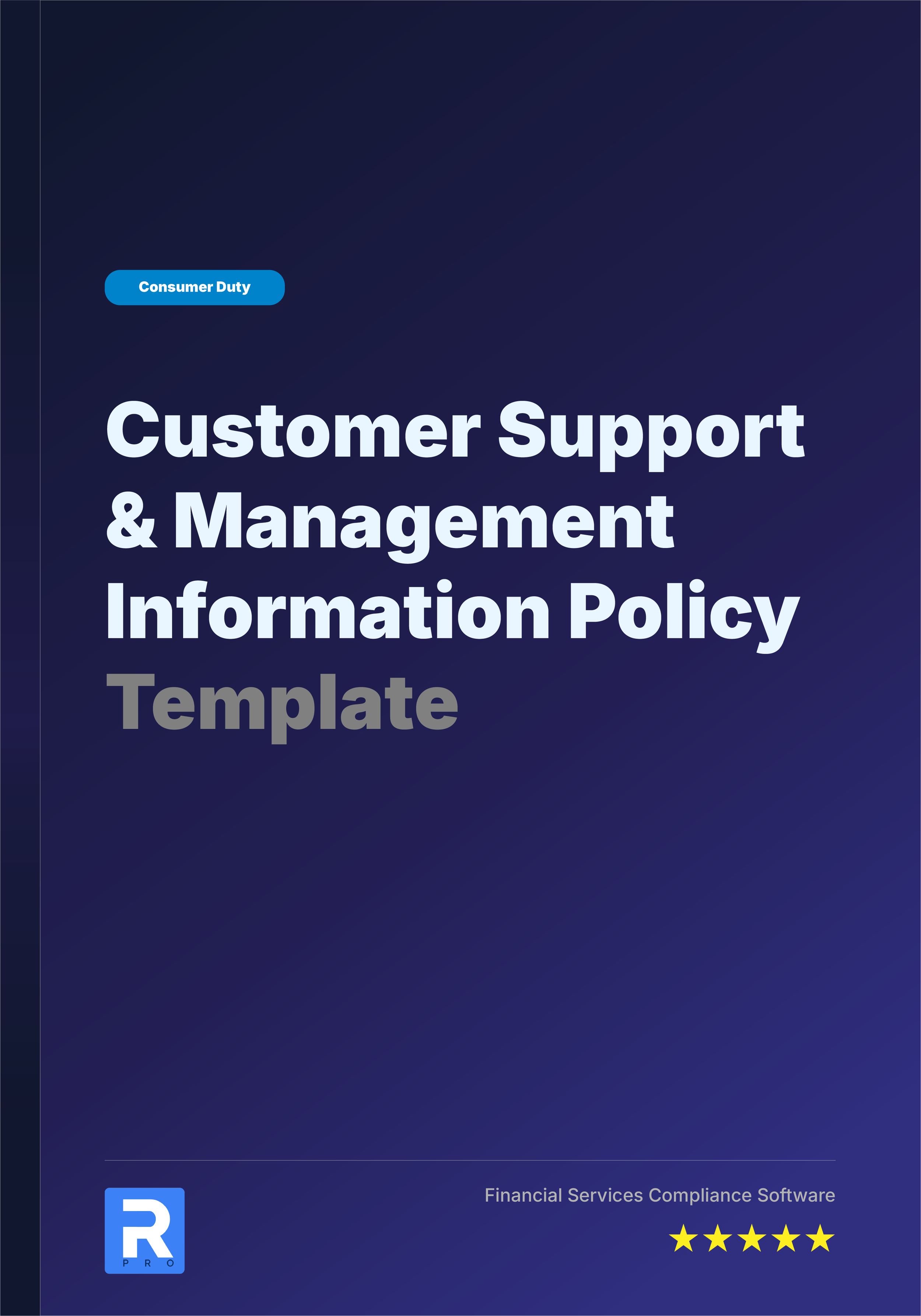 Customer Support & Management Information Template