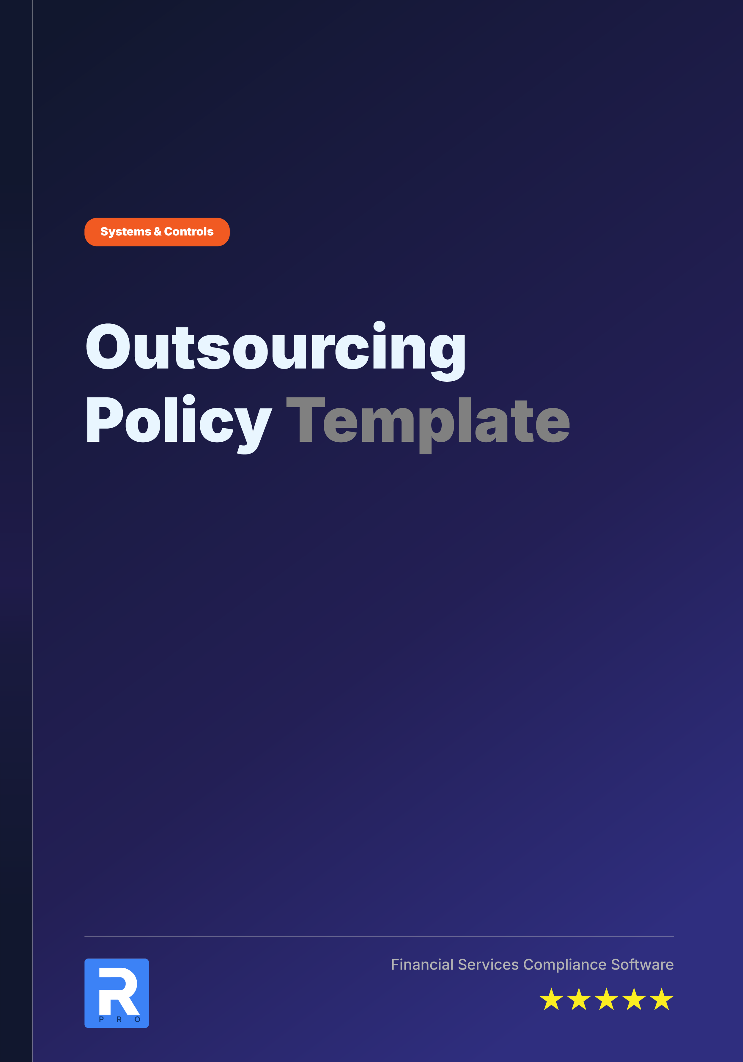 Outsourcing Policy Template