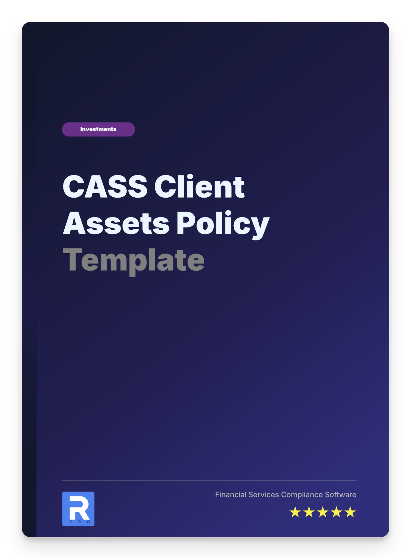 CASS Client Assets Policy Template