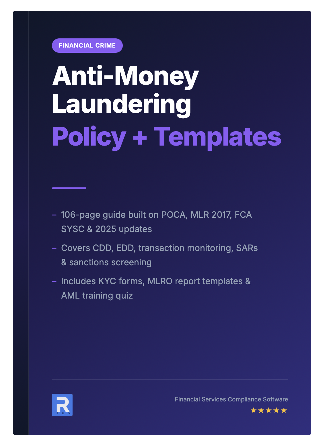 Anti-Money Laundering Policy + Templates