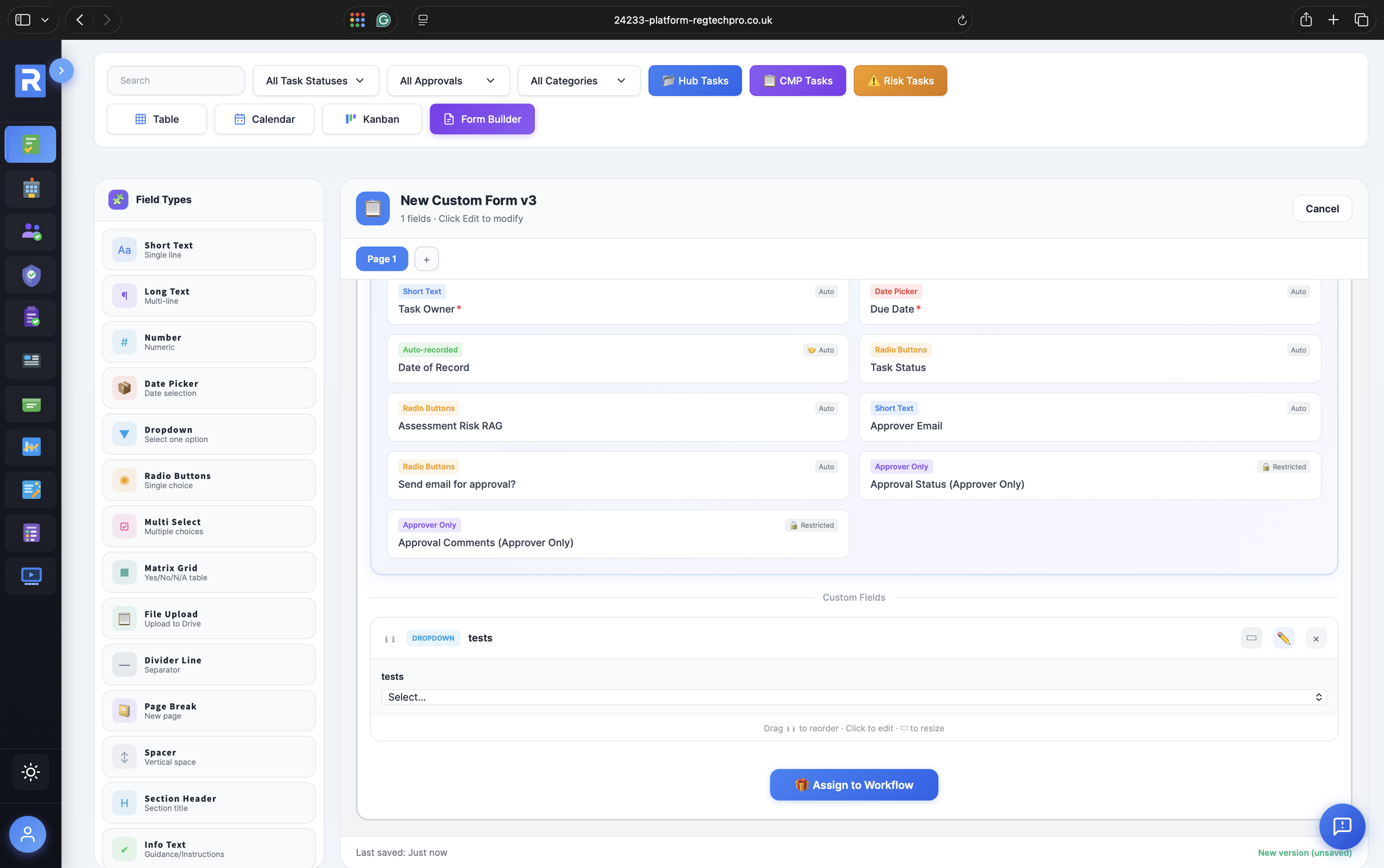 Custom Forms and Approvals